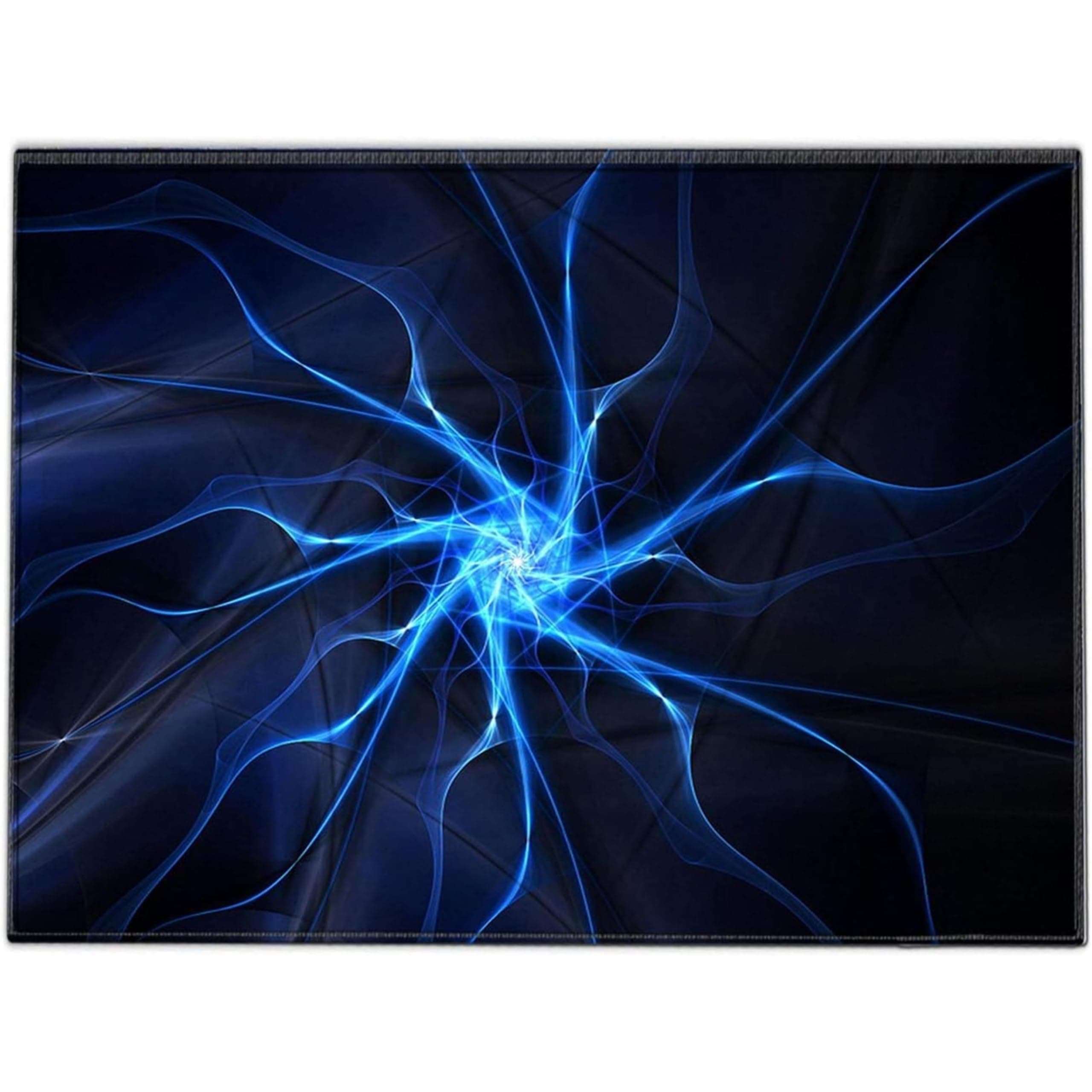 Silent Monsters Mouse Mat Small 10 x 8 inches / 24 x 20 cm, Lightning, Stitched Edges, washable & rollable Mouse Pad, Gaming Home Office Mousemat, Mousepad non-slip & quiet, Desk Mat