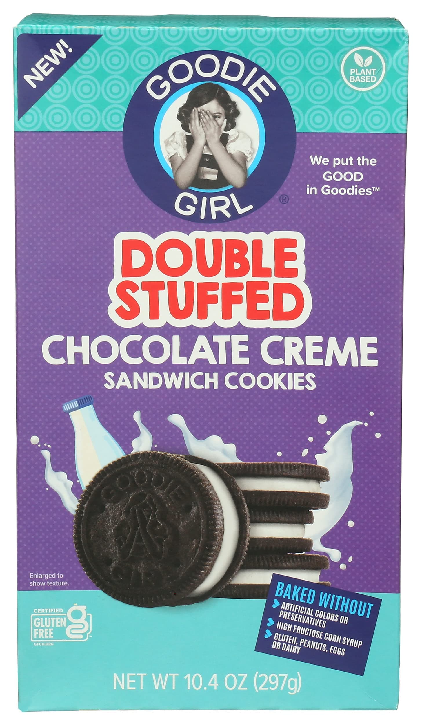 GOODIE GIRL Super Stuffed Chocolate Crème Cookies, 10.4 OZ