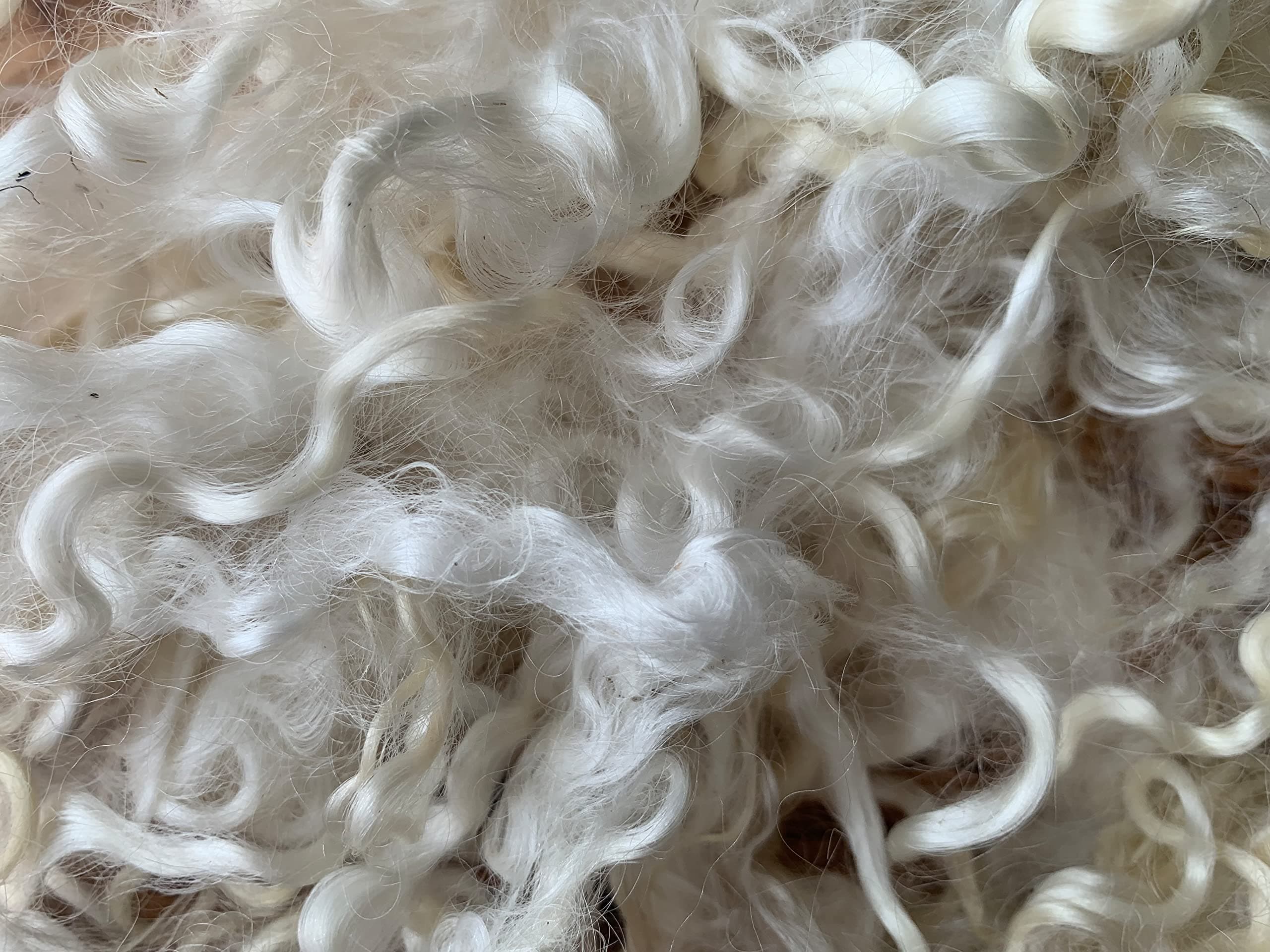 heidifeathers Curly Wool Locks (Natural Whites)