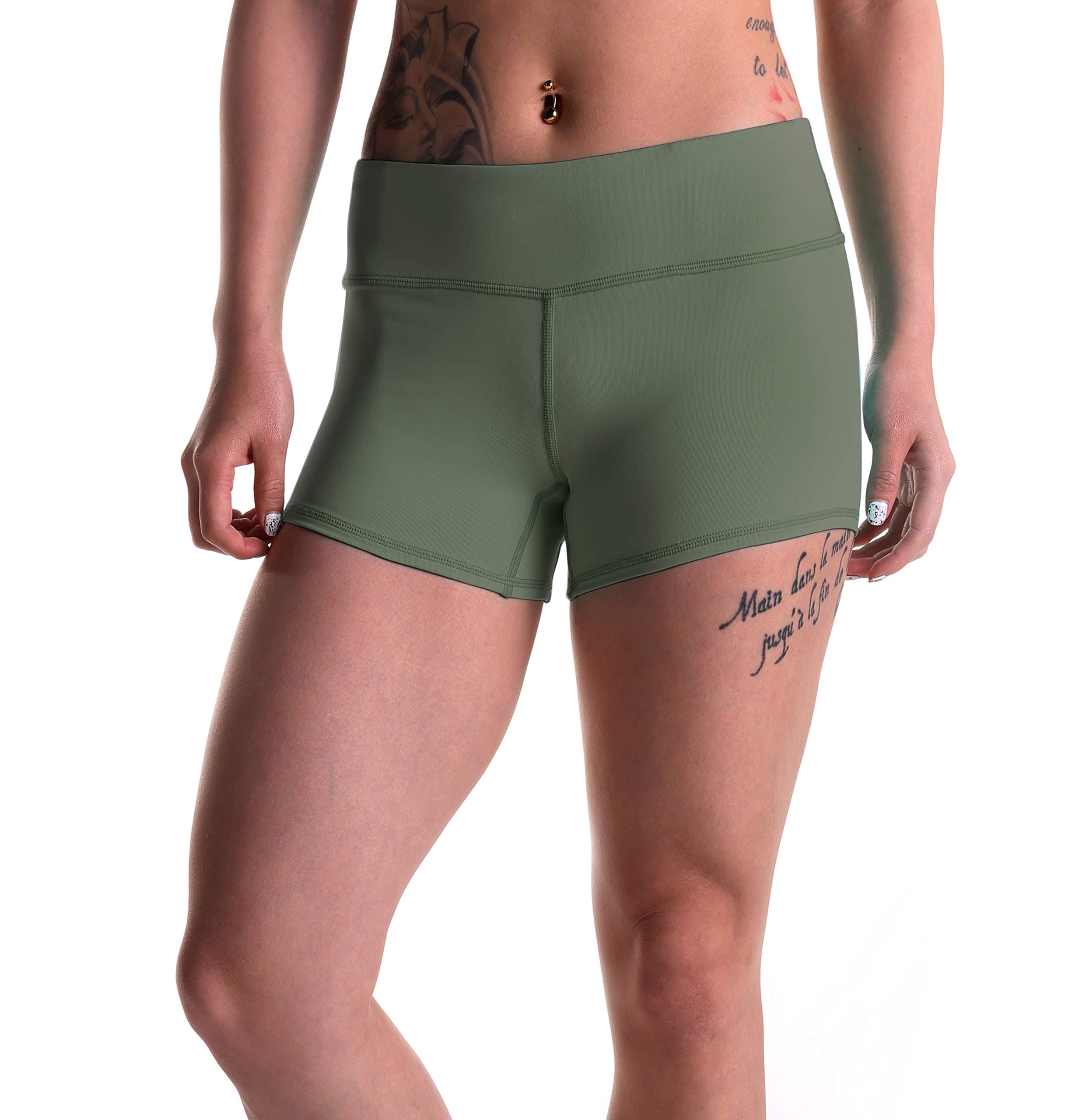 Tough ModeWomen's 3" Athletic Workout Volleyball Running WOD Compression Shorts