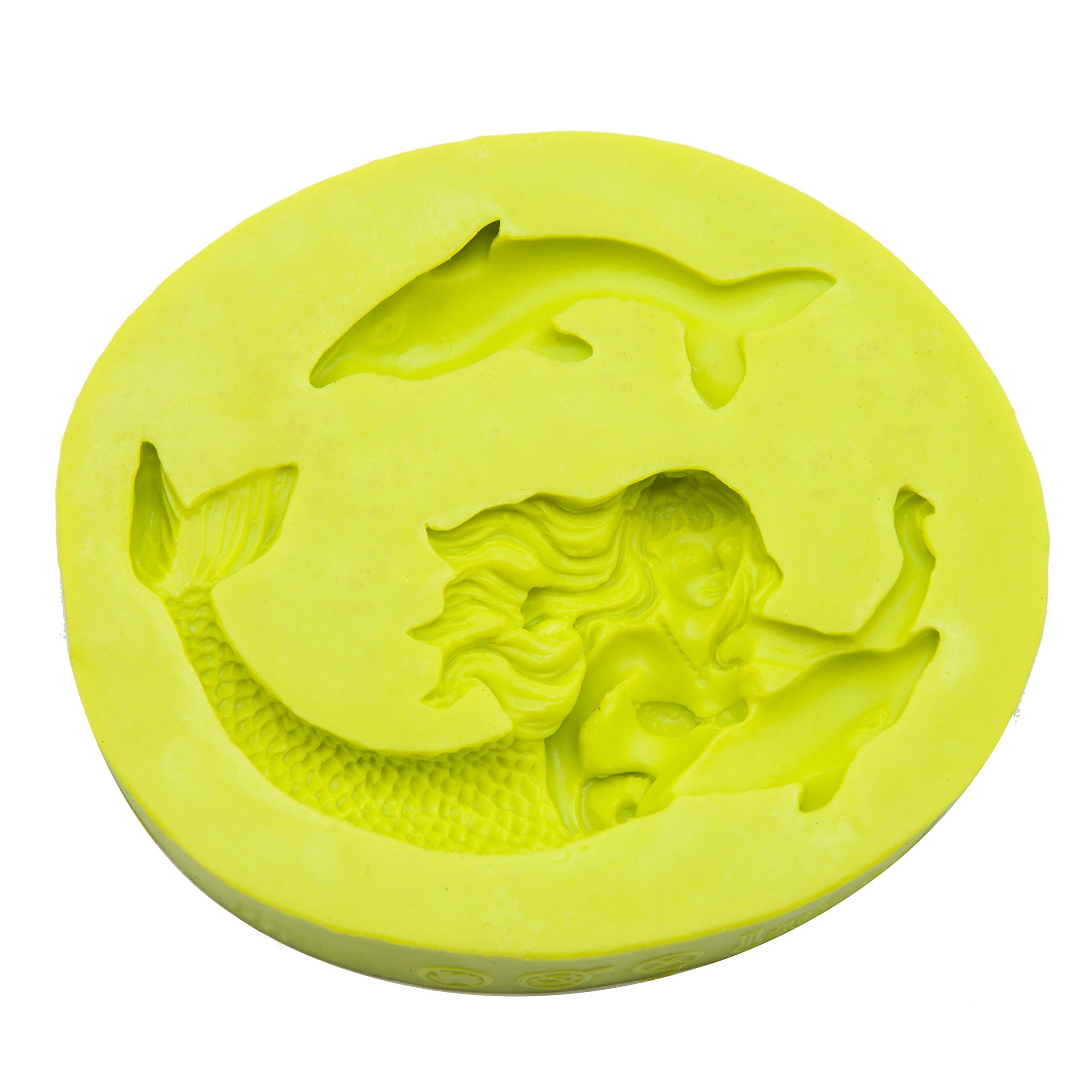 Silicone Fondant Mould, Mermaid and Dolphin Silicone Cake Mould Sugarcraft Candy Mold DIY Cake Decorating Tools
