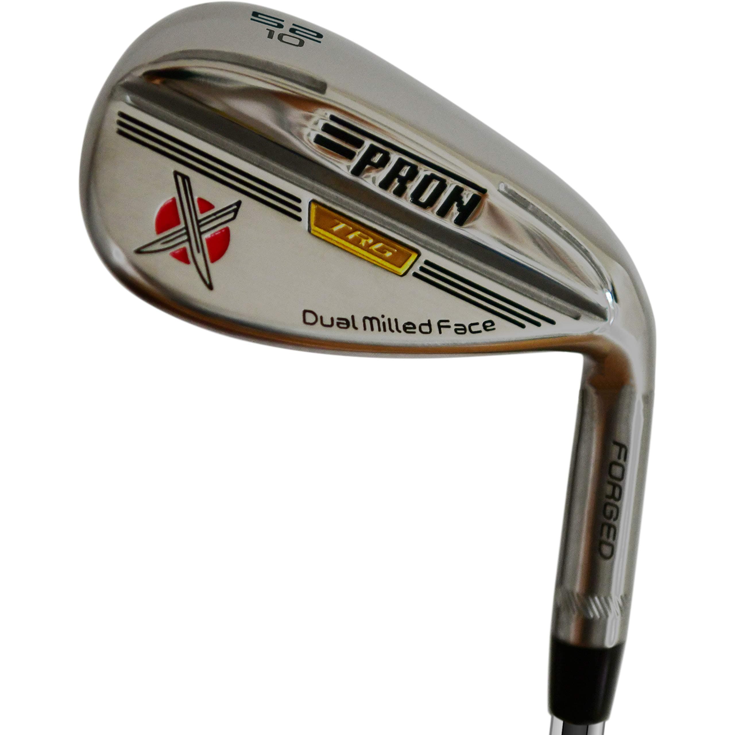 Japan Pron Wedge Single Golf Club,TRG 22 Model,USGA R A Rules,Chrome Finish,52 Degree,10 Bounce,Gap,Steel Shaft