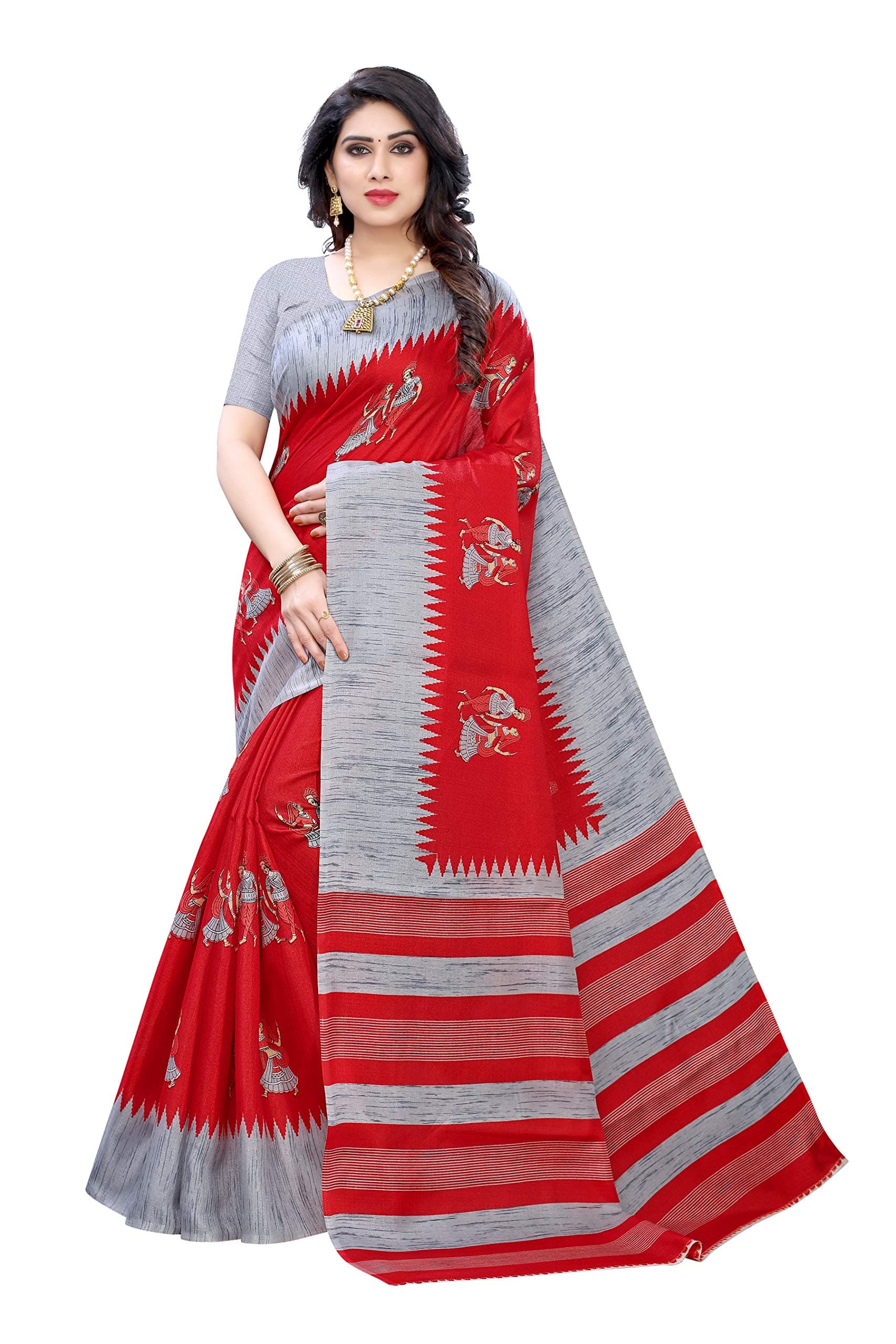 Yashika Women Art Silk Standard Length Saree