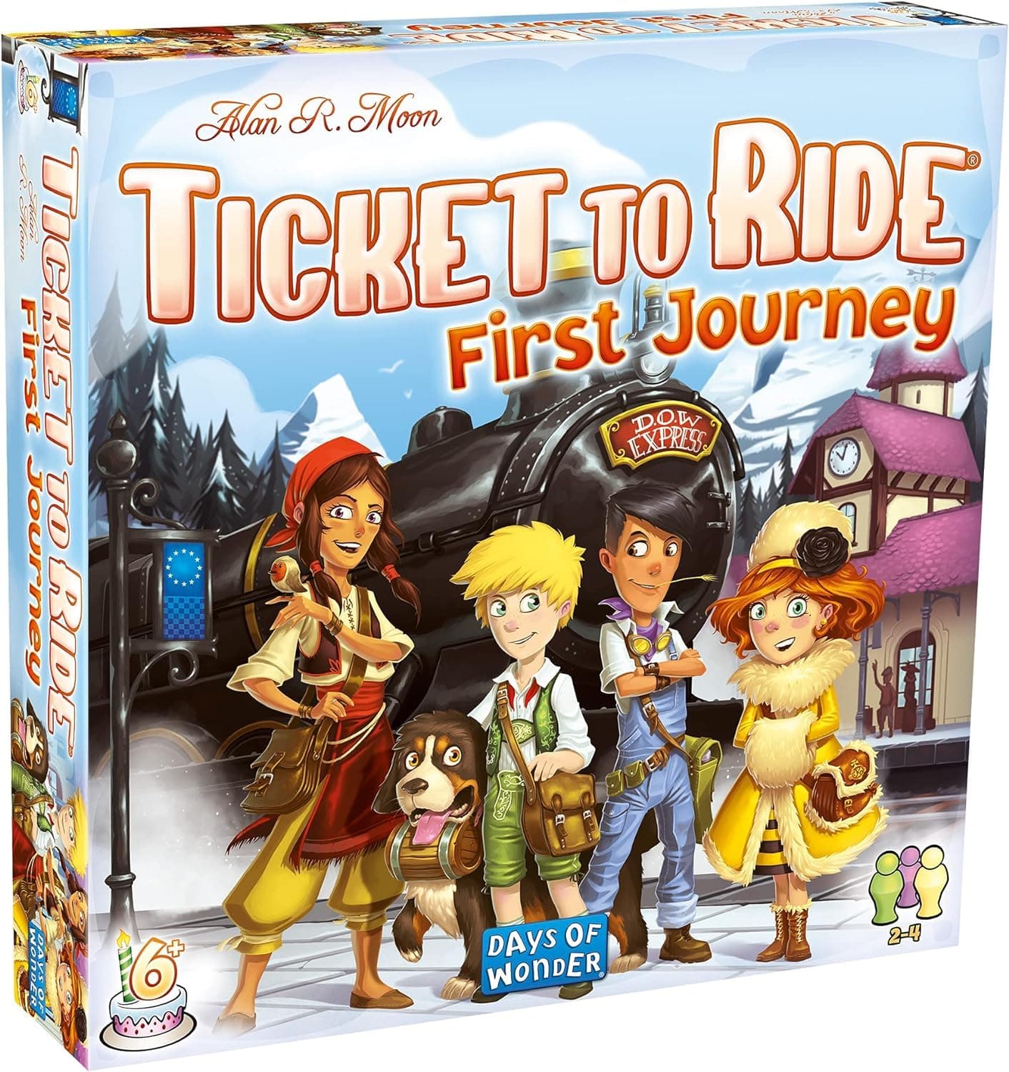 Ticket To Ride First Journey Europe Board Game | Ages 6+ | For 2 To 4 Players | Average Playtime 15-30 Minutes