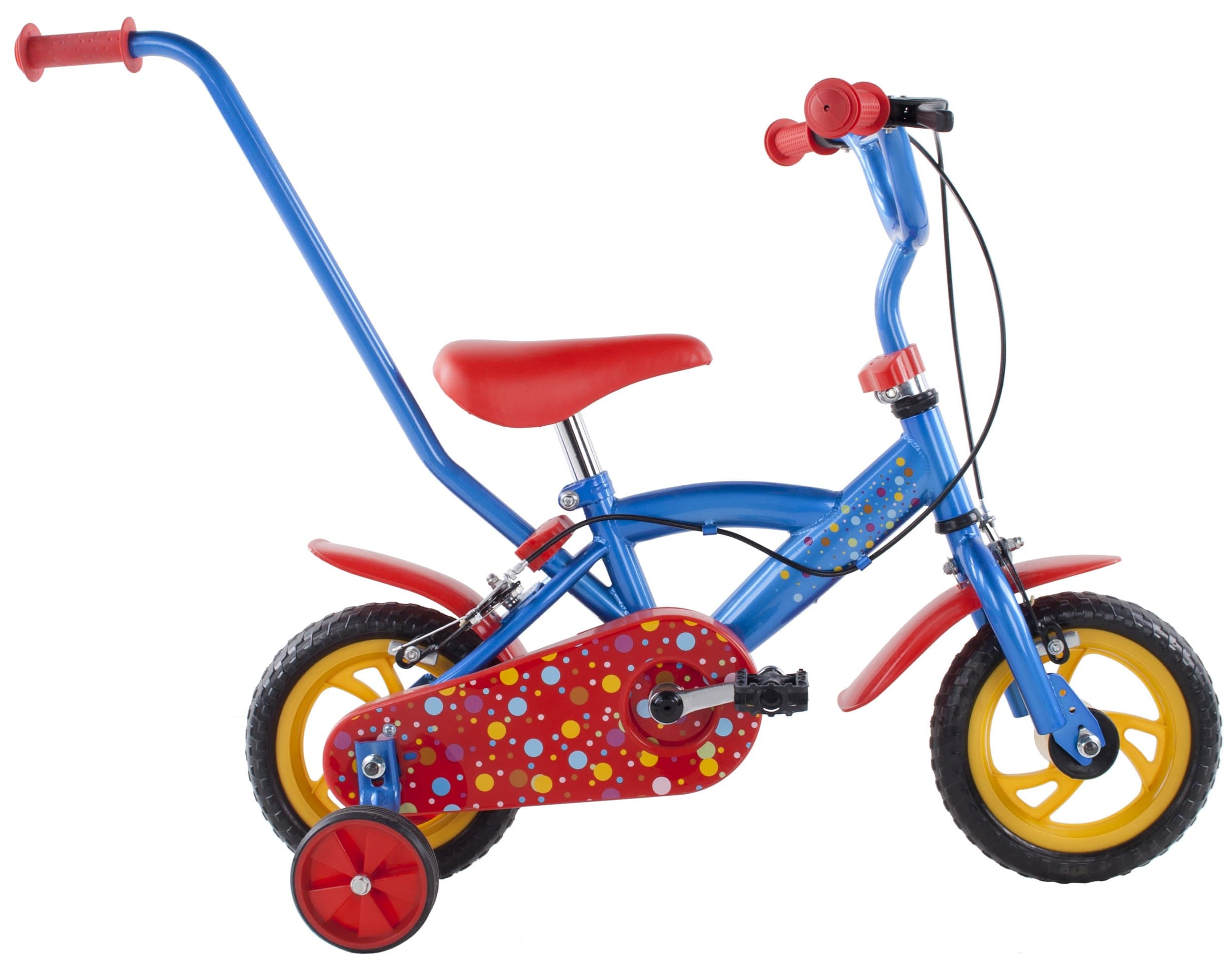 Mario Schiano 449 10" Push Rigid Rod Child Bike, Blue, Multi Color