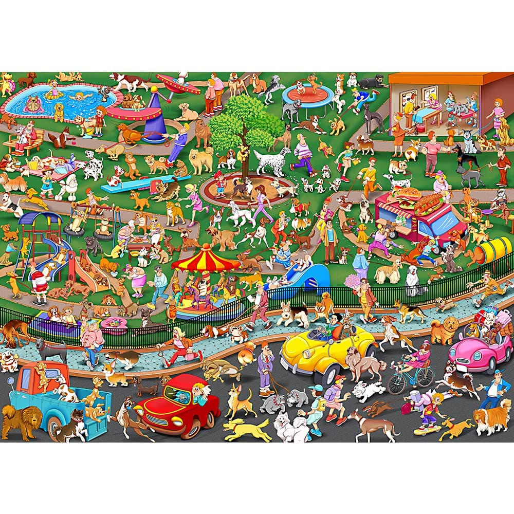 1000 Piece Puzzles for Adults - Dog Party - Jigsaw Puzzles for Adults 1000 Piece Educational Games Colorful Puzzles for Home Decoration(27.6"x 19.7")