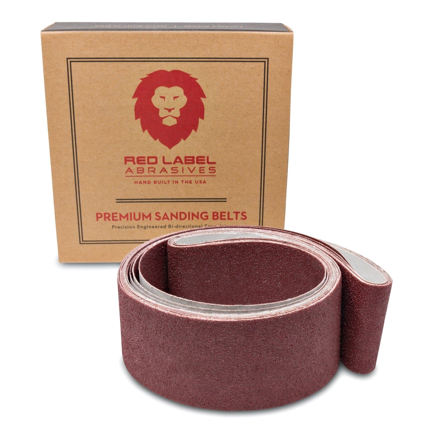 2 X 42 Inch Sanding Belts - Flexible Aluminum Oxide - Choose Your Grits - 6 Pack 60, 80, 120, 220, 320, 400 Grit Assortment BJ1AS00200420T-K 6