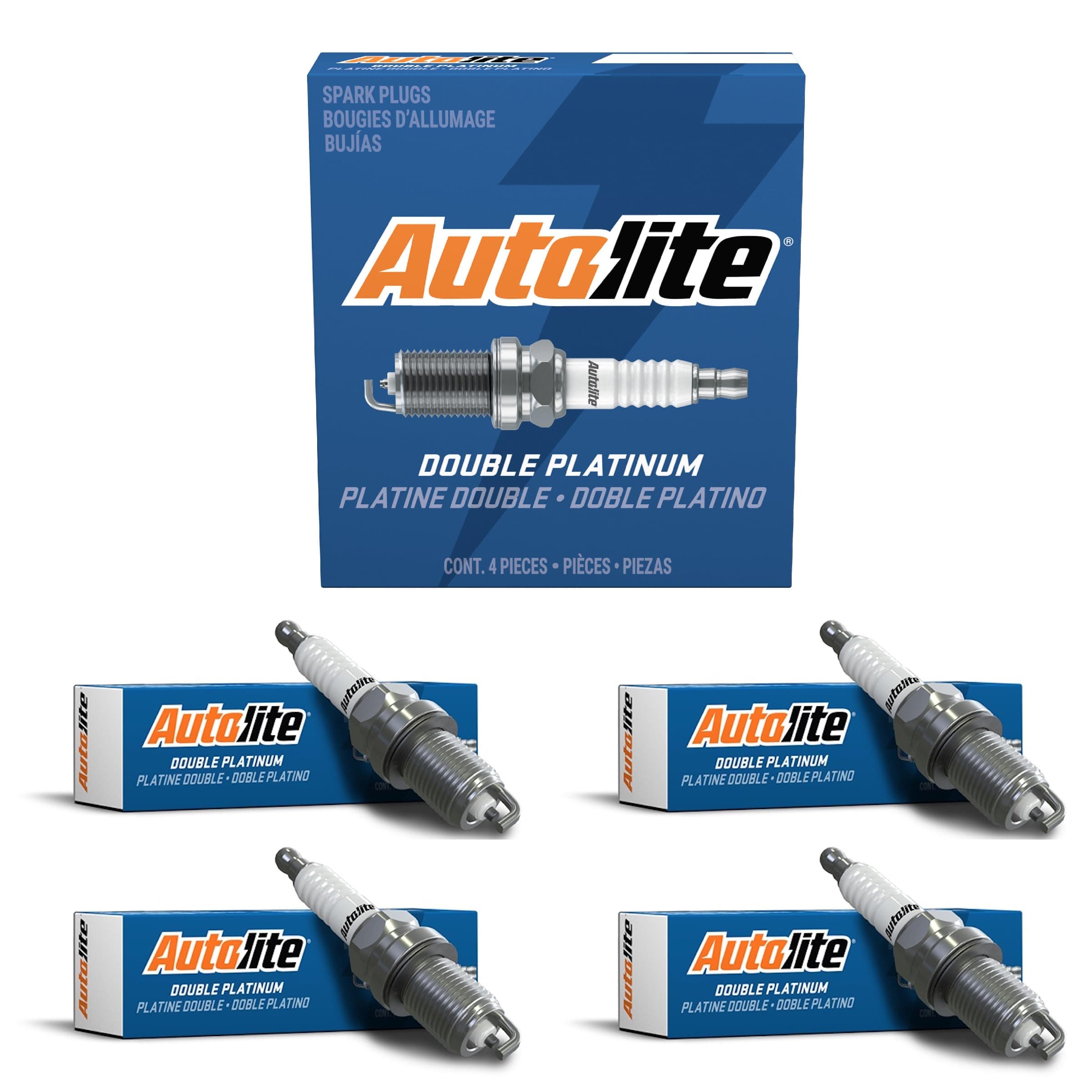 Autolite APP5325-4PK Double Platinum Spark Plug, Pack of 4