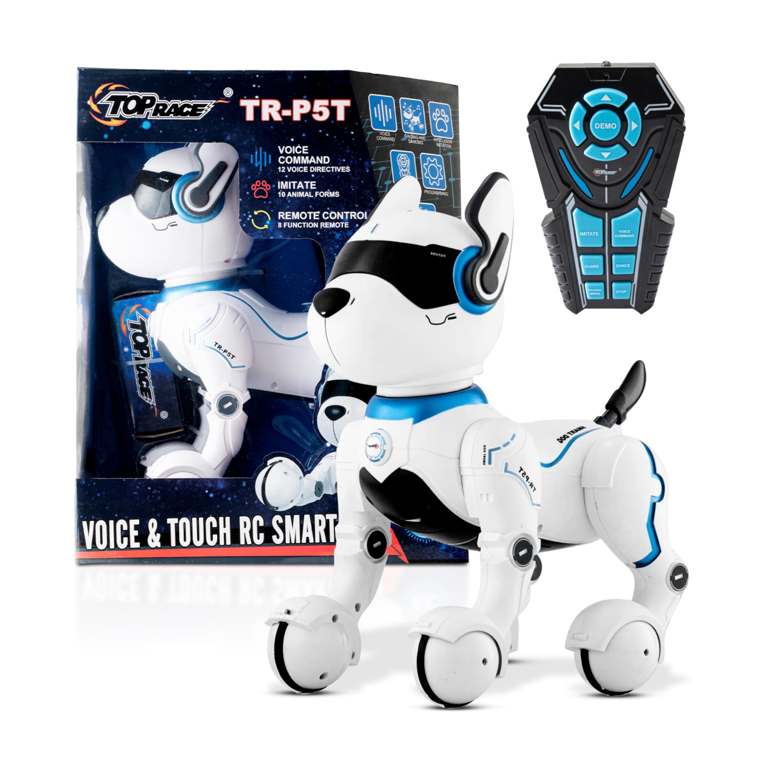 Remote Control Robot Dog Toy, Robots for Kids, Rc Dog Robot Toys for Kids 2,3,4,5,6,7,8,9,10 Year Old and up, Smart & Dancing Robot Toy, Imitates Animals Mini Pet Dog Robot…