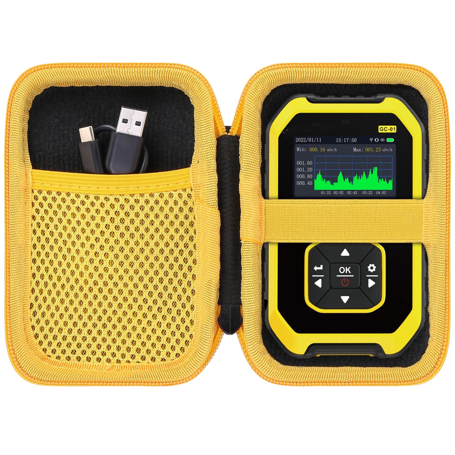 Carrying Case Replacement for FNIRSI Radiation Dosimeter X-Ray Electromagnetic Radiation Tester, Case only