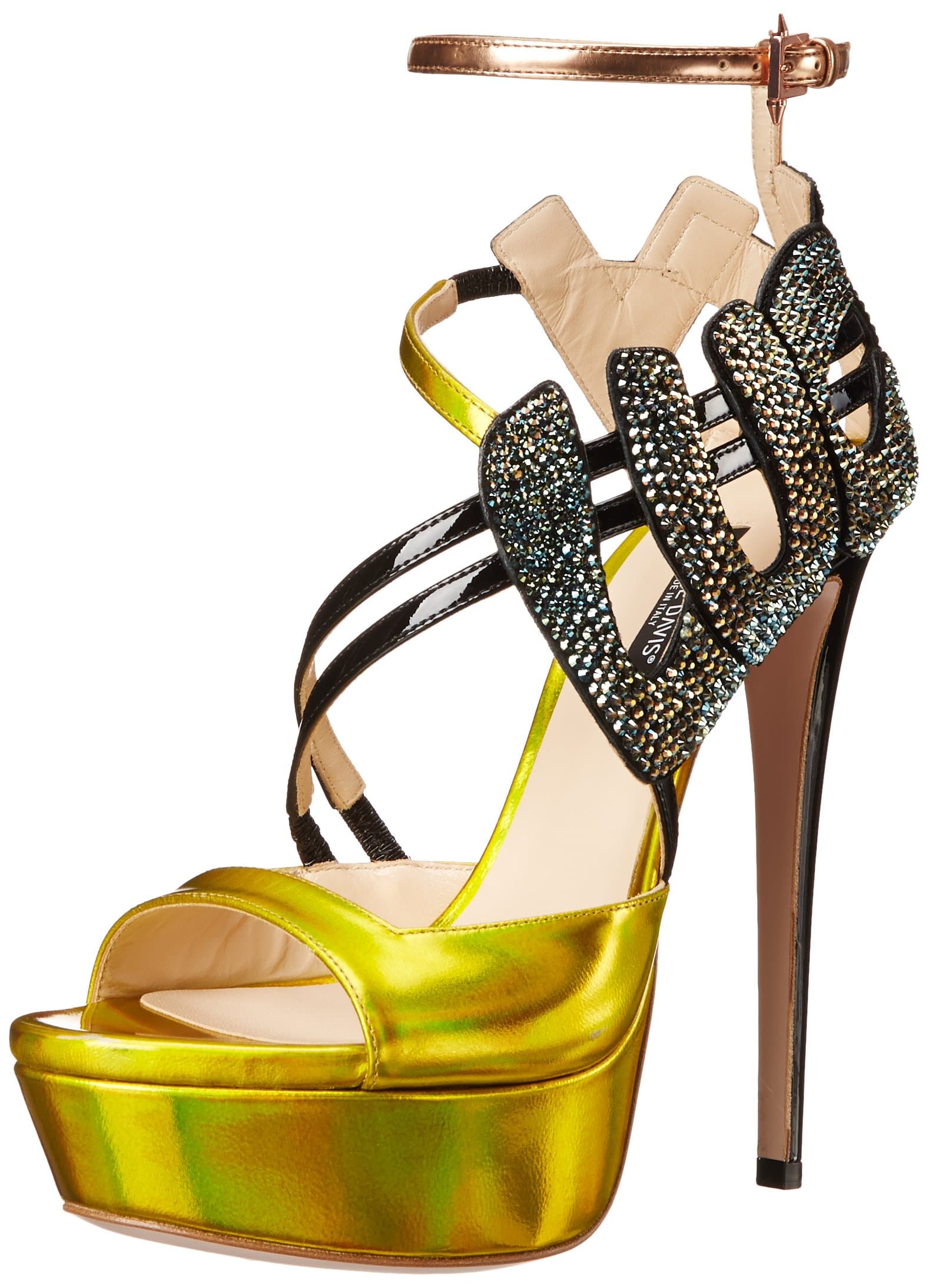 Ruthie Davis Women's Lucky Crystal Platform Sandal