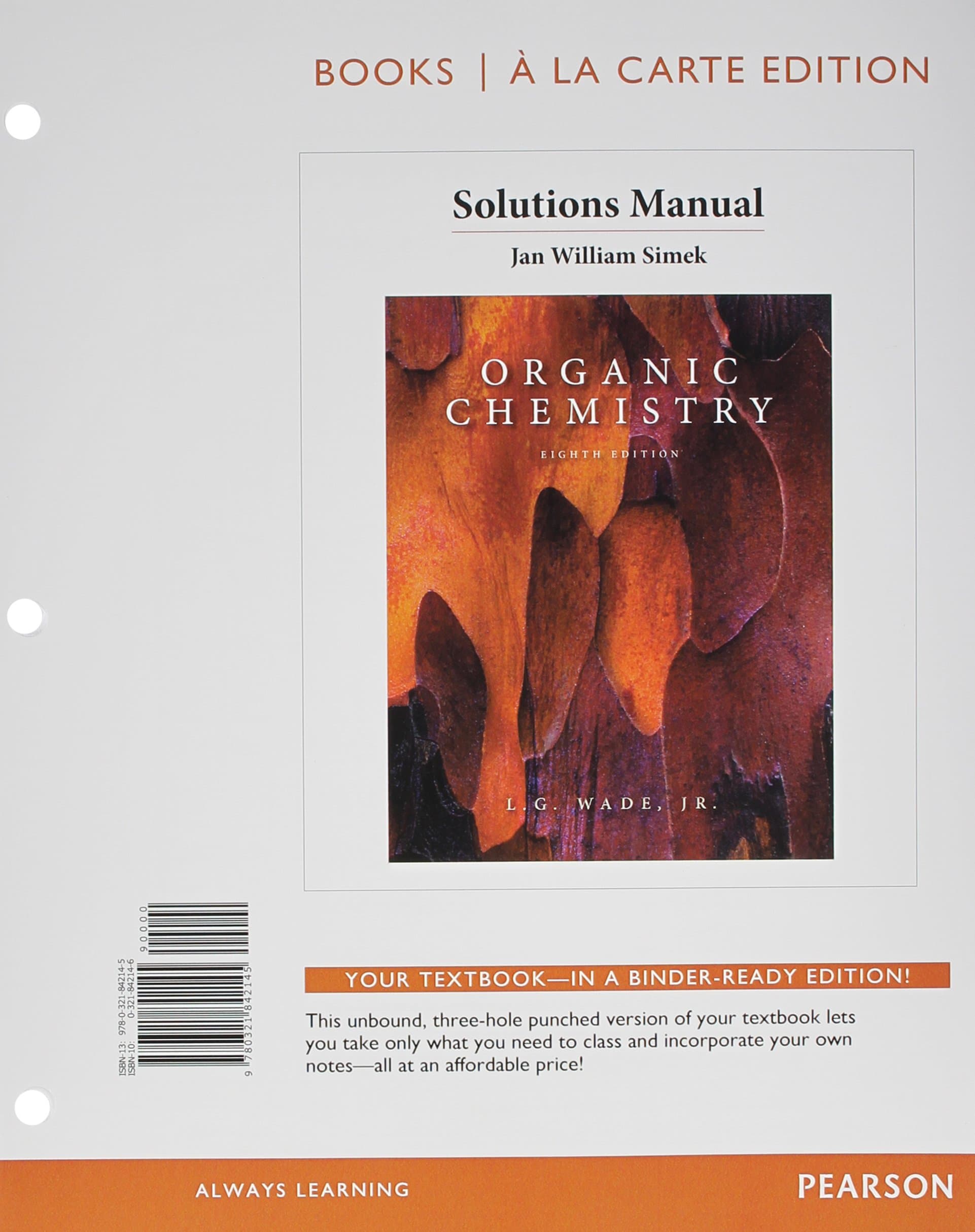 Solution Manual for Organic Chemistry, Books a la Carte Edition