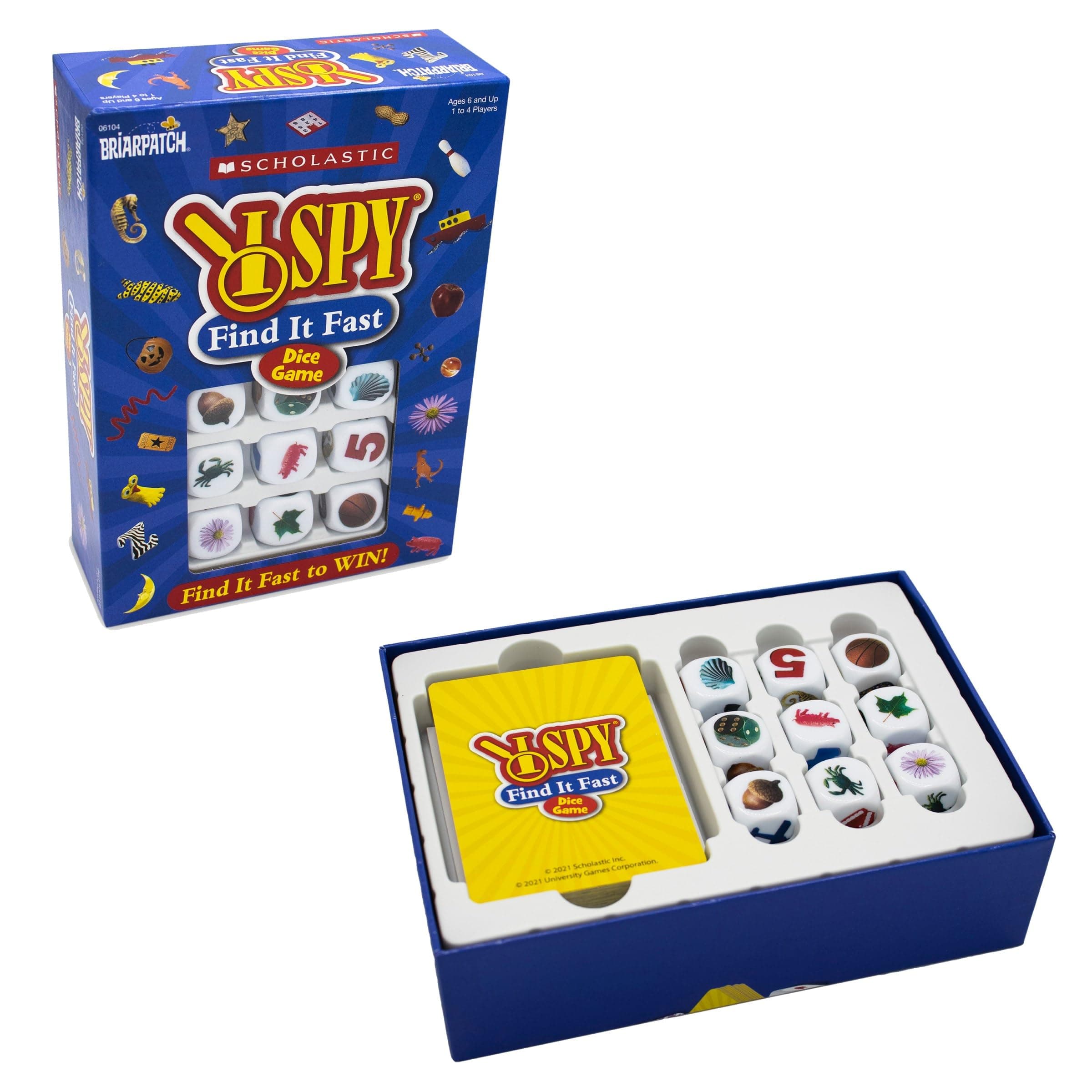 I SPY Find It Fast Game - an Immersive I Spy Adventure for Ages 6+ | Fast-Paced Dice Action, Brain Teasers, Hand-Eye Coordination, and Literacy Skill Building
