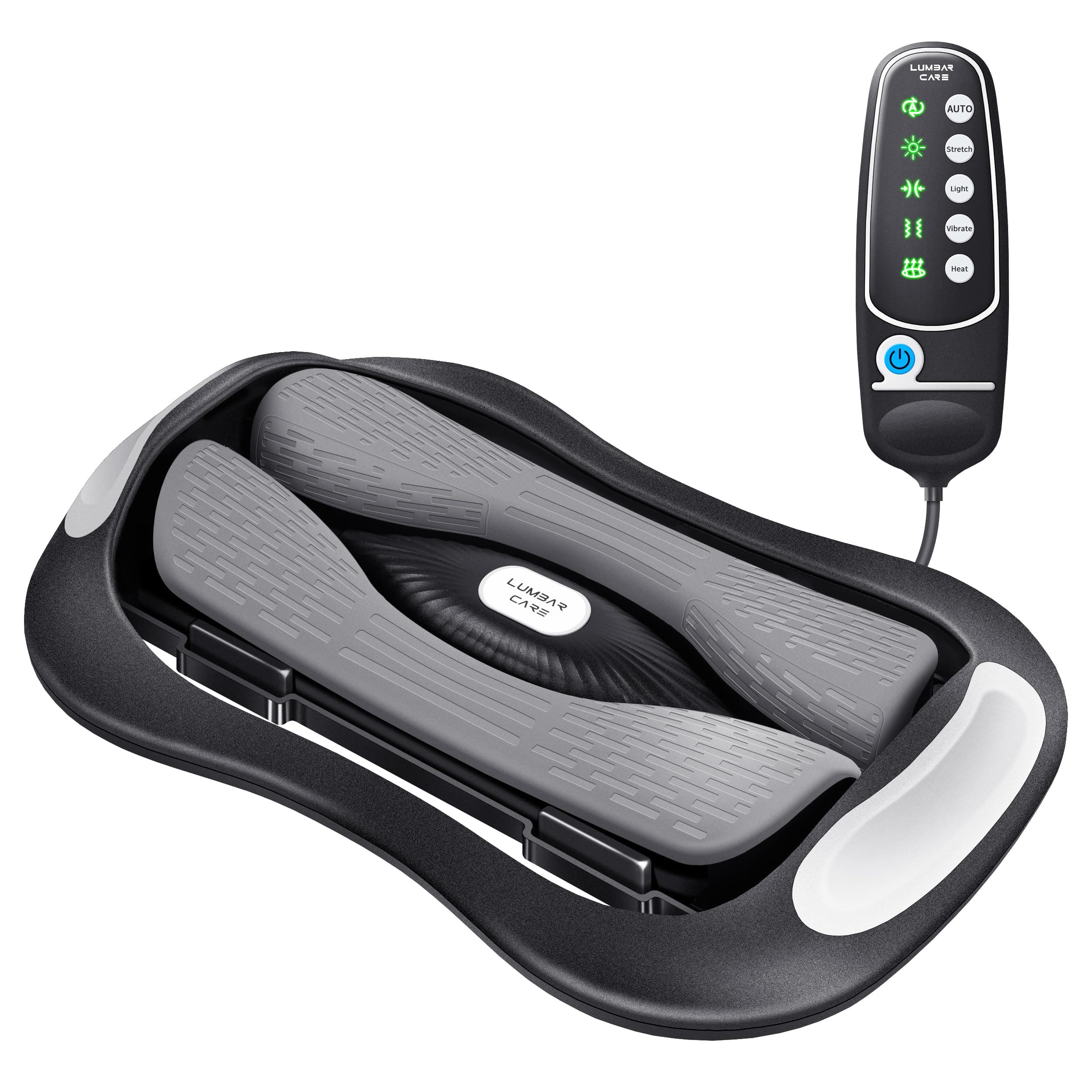 Electric Lumbar Traction Device, Back Traction Device with Dynamic Stretching, 3 Level Adjustable Hot Therapy and Vibration Massage, Stretching the Lumbar Spine and Relieving Lower Back Pain