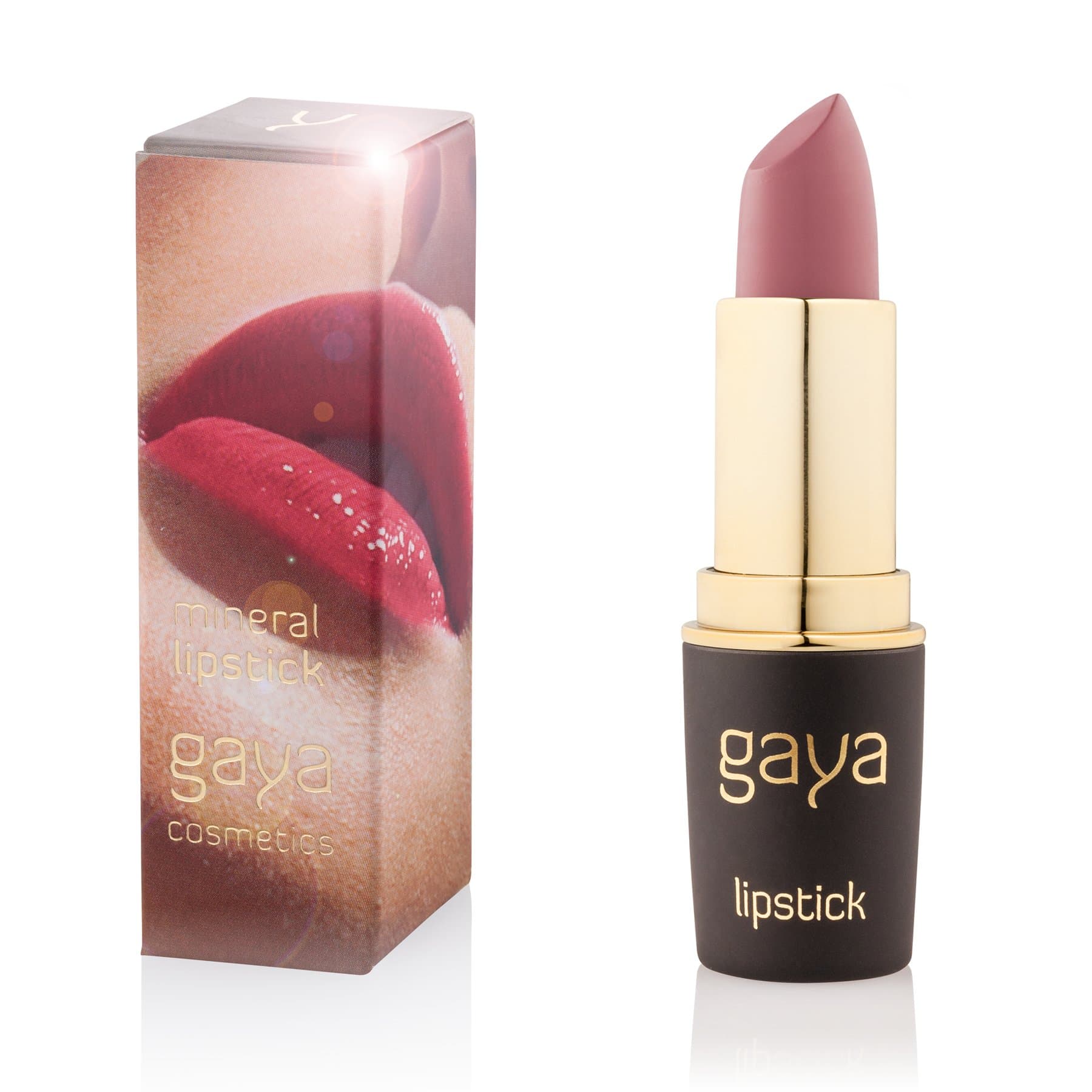 Gaya Cosmetics Mineral Make Up Lipstick - Professional Intense Long Lasting Moisturizing Active Formula for Stunning Lips (526 Shade)
