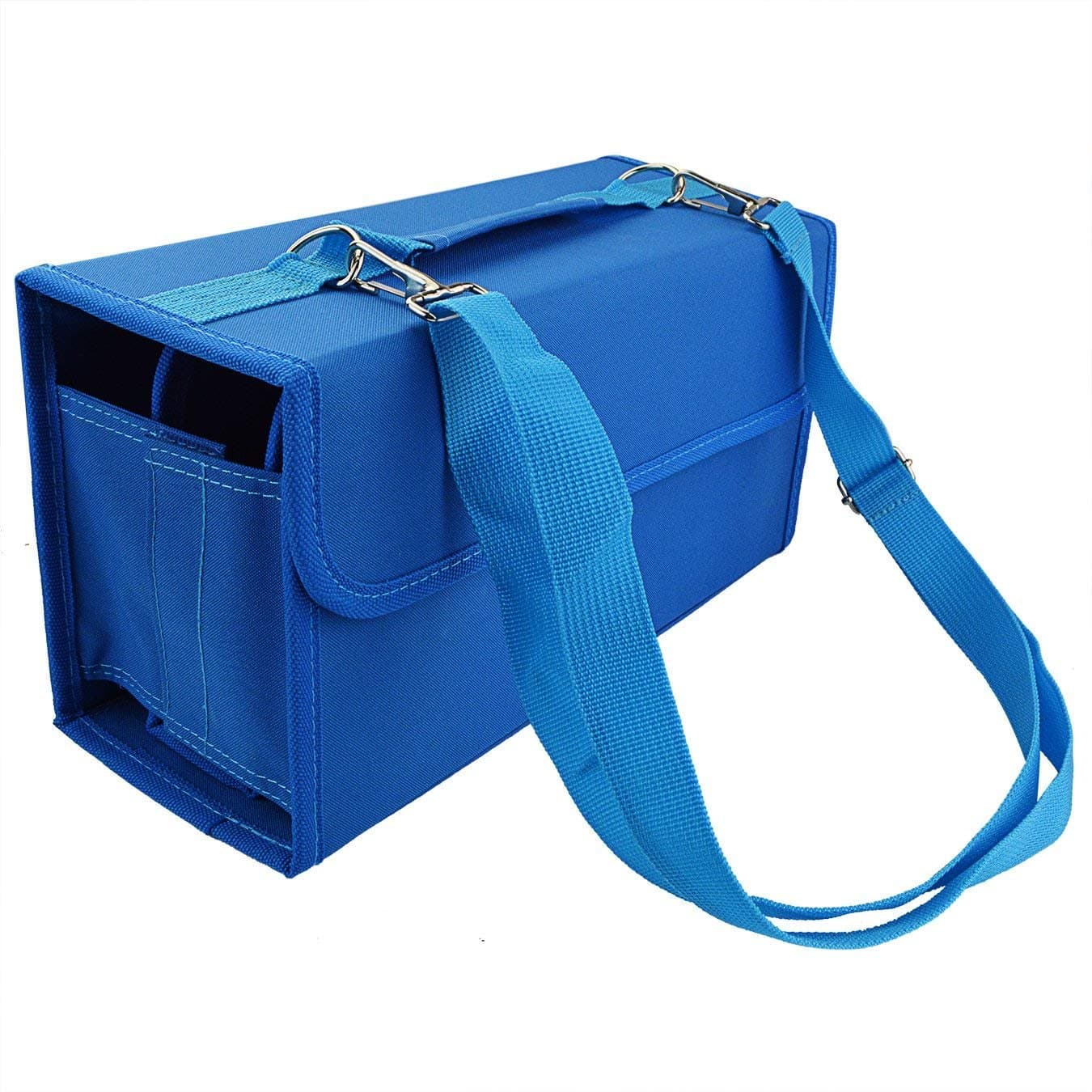 80 Slot Maker Pen Case Lipstick Case - Pistha Maker Case Holder Organization with Carrying Handle and Baldric for Primascolor Marker and Copic Marker, Liquid Highlighter, or Other Type Maker