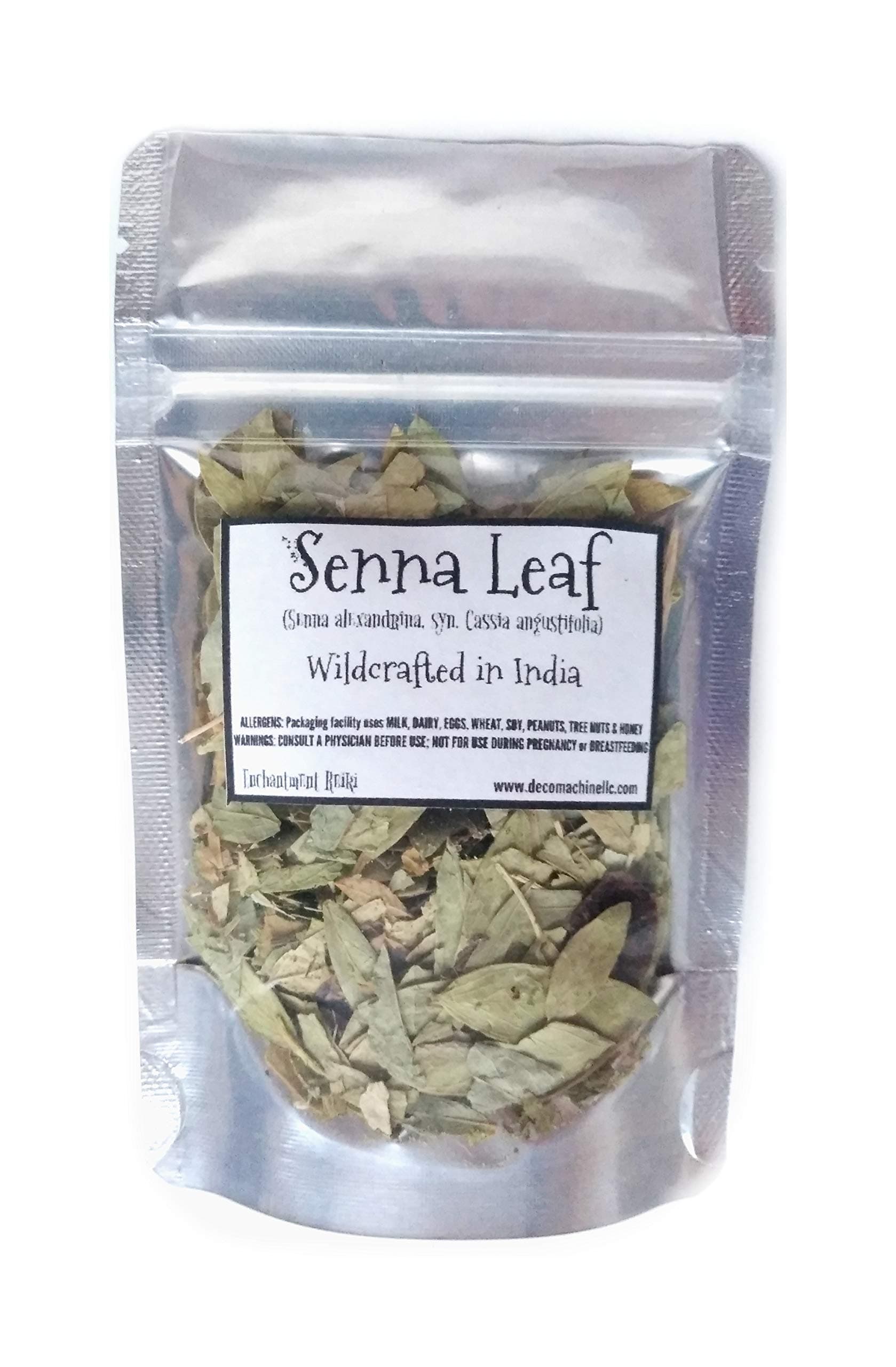 Reiki Charged Senna Leaf Senna Alexandrina Cassia Angustifolia Wildcrafted in India Loose Leaf Dried Tea 0.25 oz bag Small Sample Tea