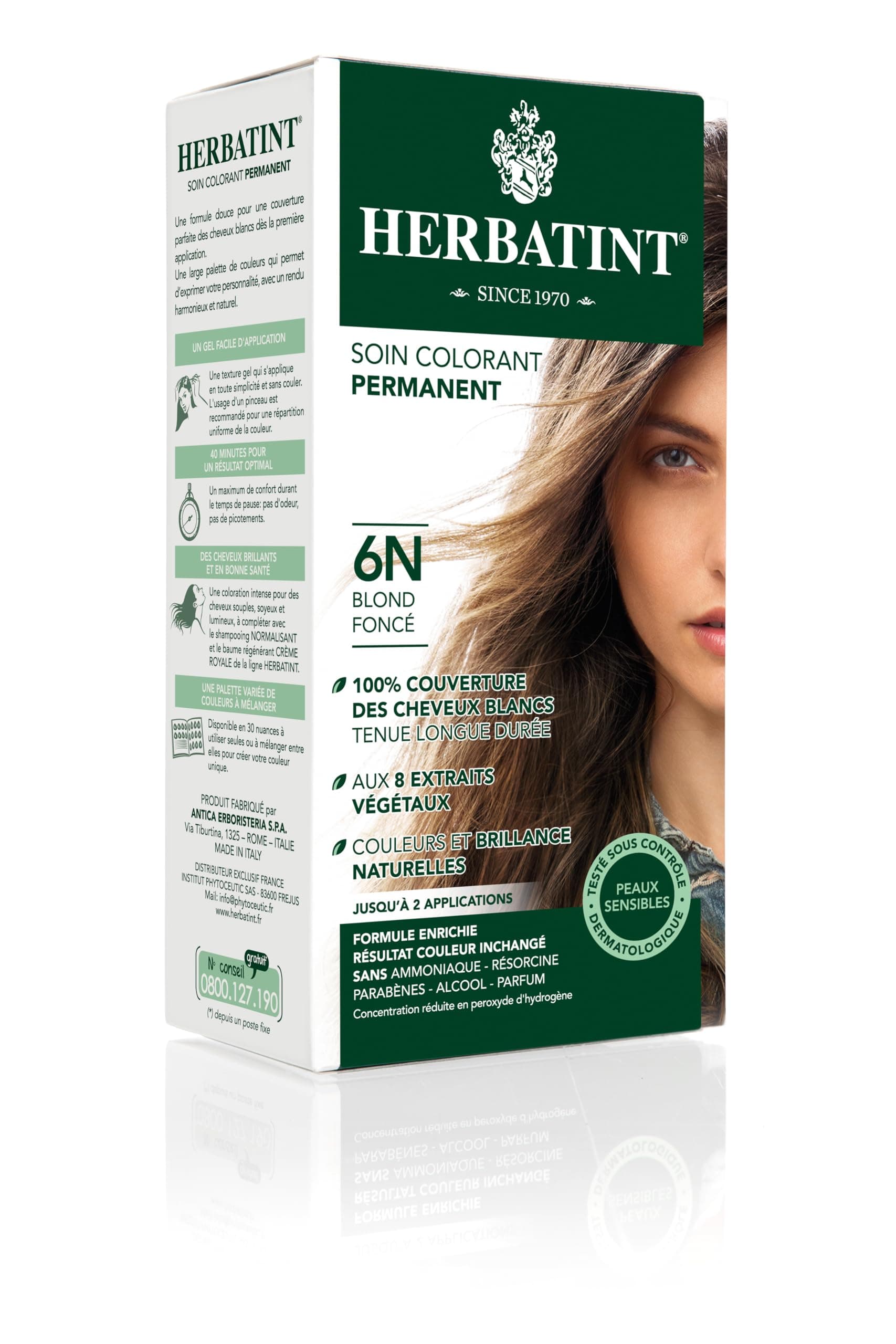 Herbatint Permanent Color Care 150ml - 6N Dark Blond