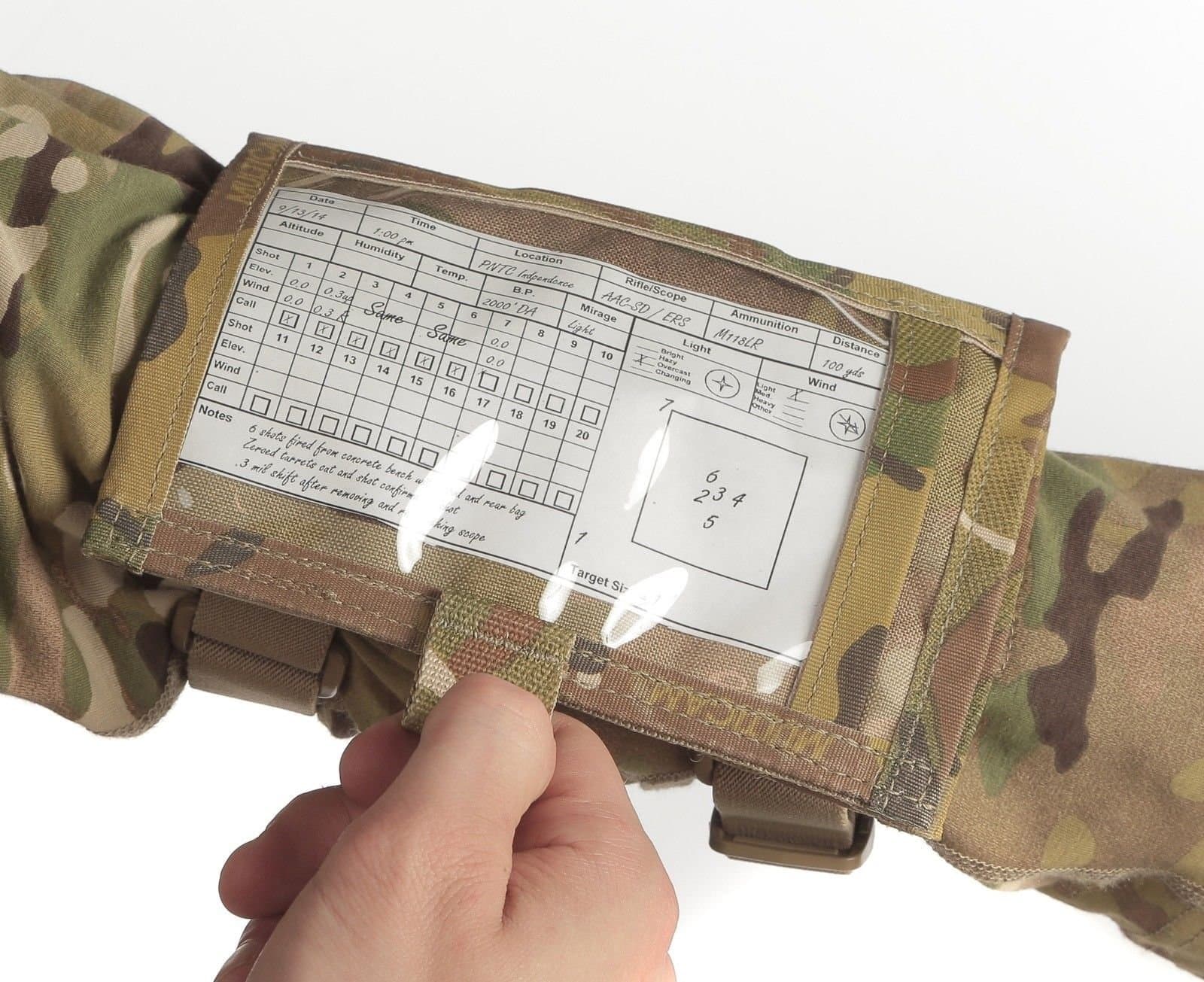 Raine Tactical Gear - Shooters Armband Sleeve - Tactical Gear - Wrist Sleeve - Shooting Range Accessories - Wrist Map Holder - Military Arm Pouch