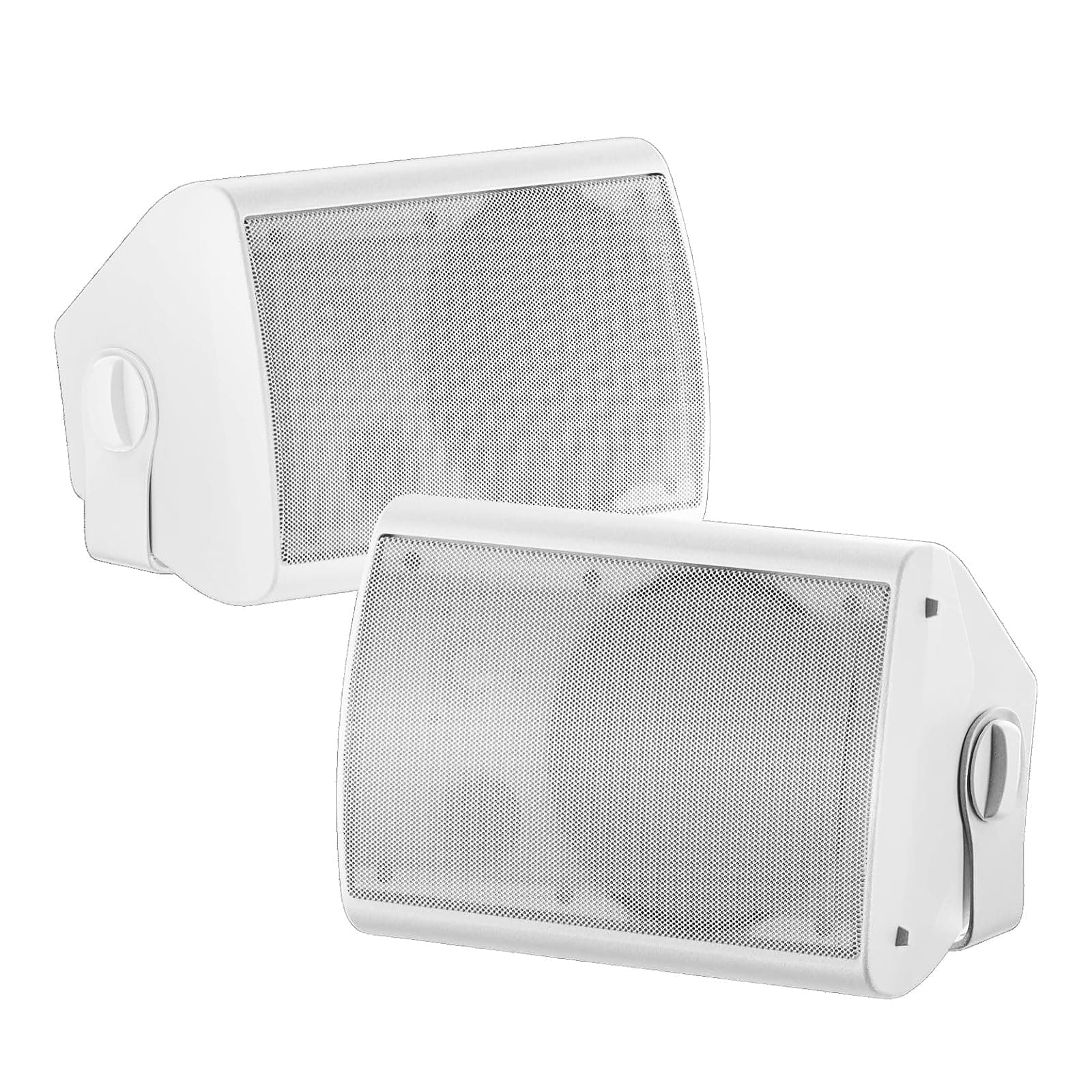 STUDIOFINIX 6.5 Inches 400W Outdoor Speakers Waterproof 2 Way Passive Wall Mount Speakers, Heavy Duty ABS Material for Patio Home Garage Pool (White)