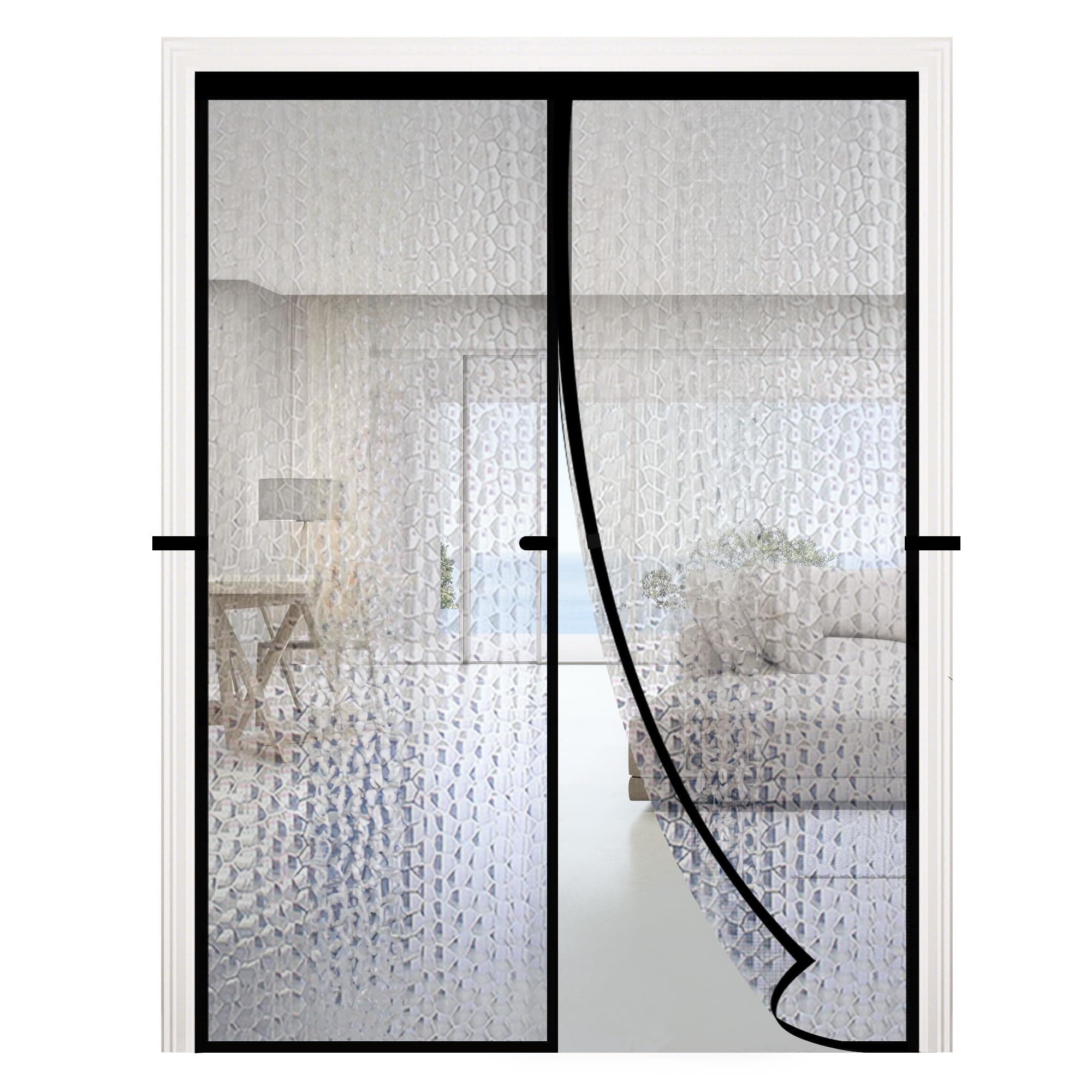 RELIANCER Magnetic Thermal Insulated Door Curtain,Waterproof EVA Door Cover,Fit Doors Size Up to 34"x78",Temperature Protection Insulated Doorway Curtain Partition,Patio Self-Closing Doors Net Screen