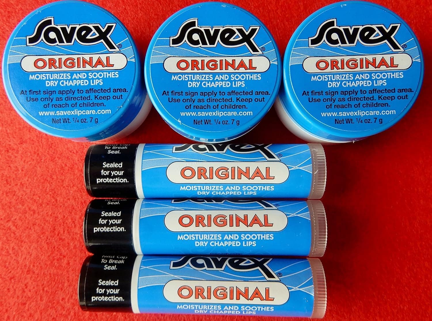 6 X 3 Original Jars & 3 Sticks Lip Balm for Dry & Chapped Lips. Made in USA. Upgrade to Expedited Mail. U.S. Seller