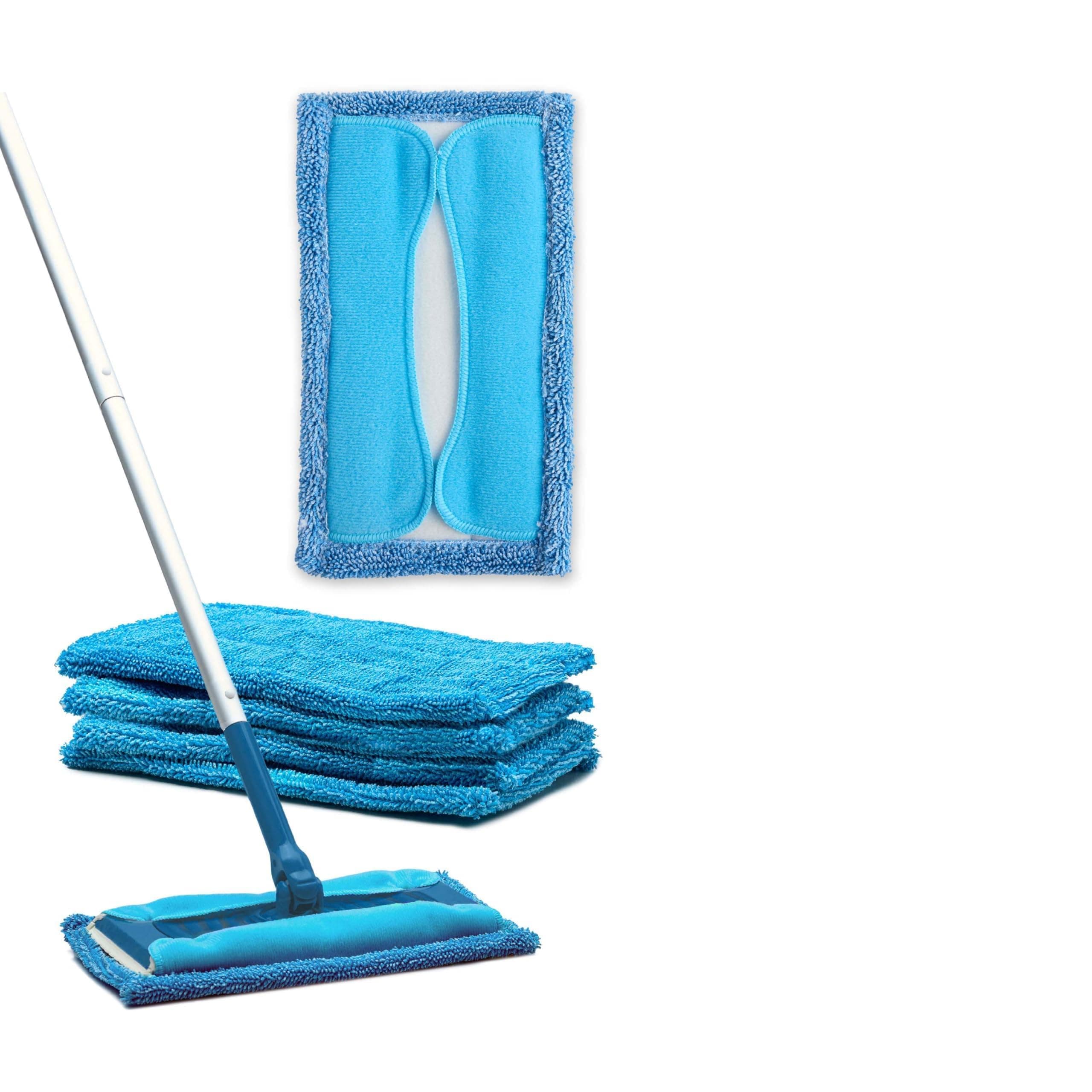 Microfiber Sweeper Pads, Fit Swiffer Sweeper Mops for A Sustainable Alternative to Disposable Cleaning Pads, Trap Dirt, Dust and Hair and Remove Dirt and Grime, 5 Count