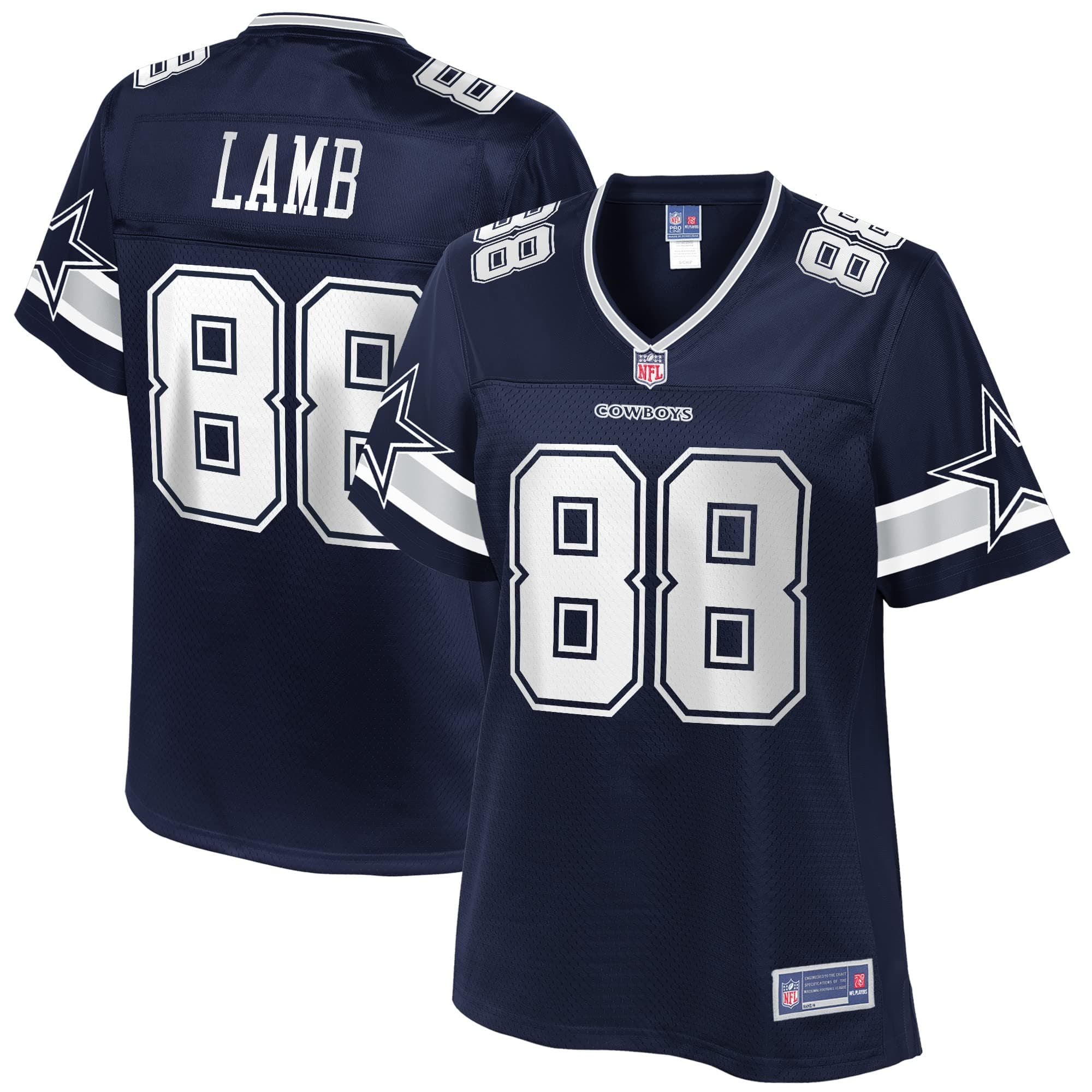 Women's CeeDee Lamb Navy Dallas Cowboys Team Replica Player Jersey