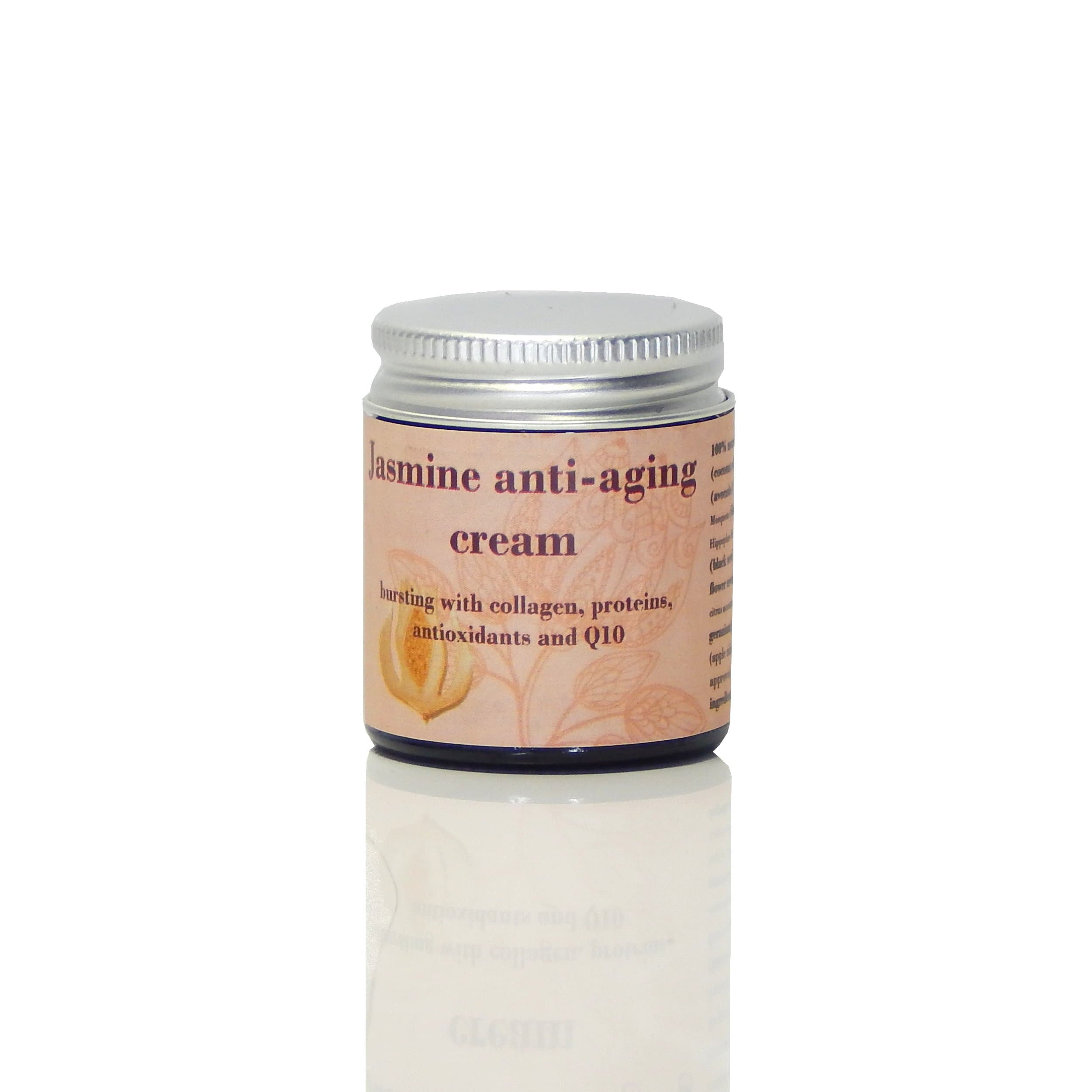 Jasmine Anti Aging Cream with Q10 and hyaluronic acid 100% natural (30ml)