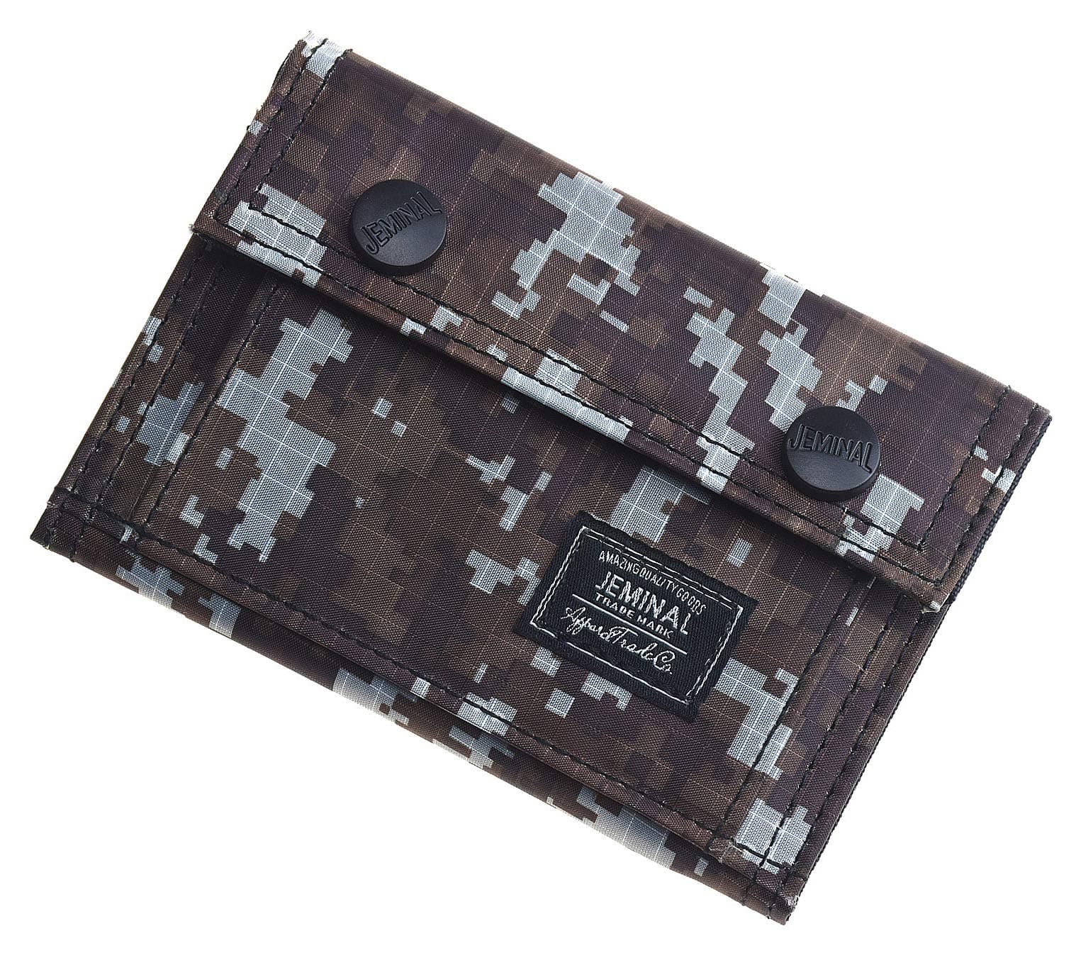 JEMINAL Men's Camo Printed Bifold Wallet Teens Boys Wallets for Kids