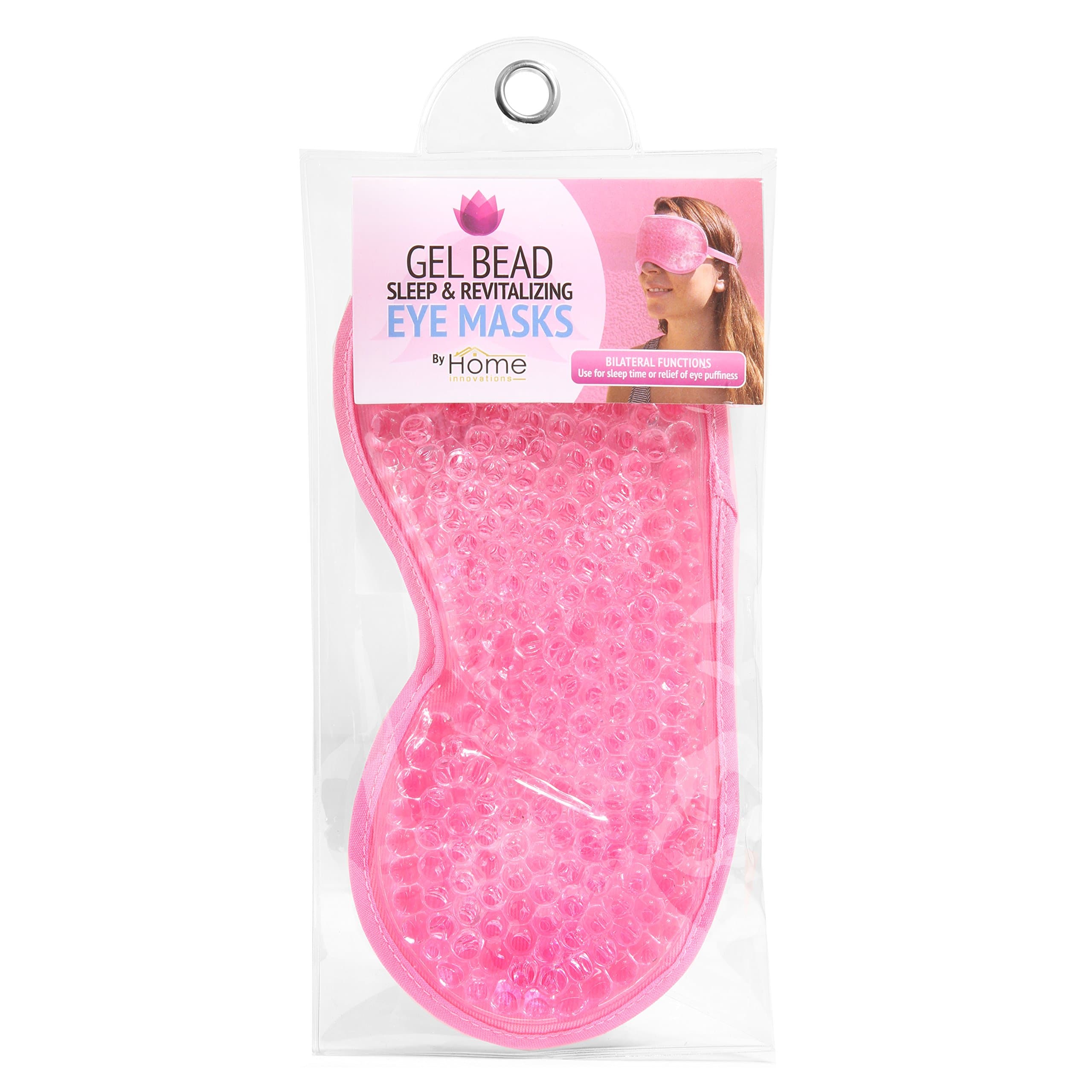 Pink Gel Bead Sleep & Revitalizing Eye Mask