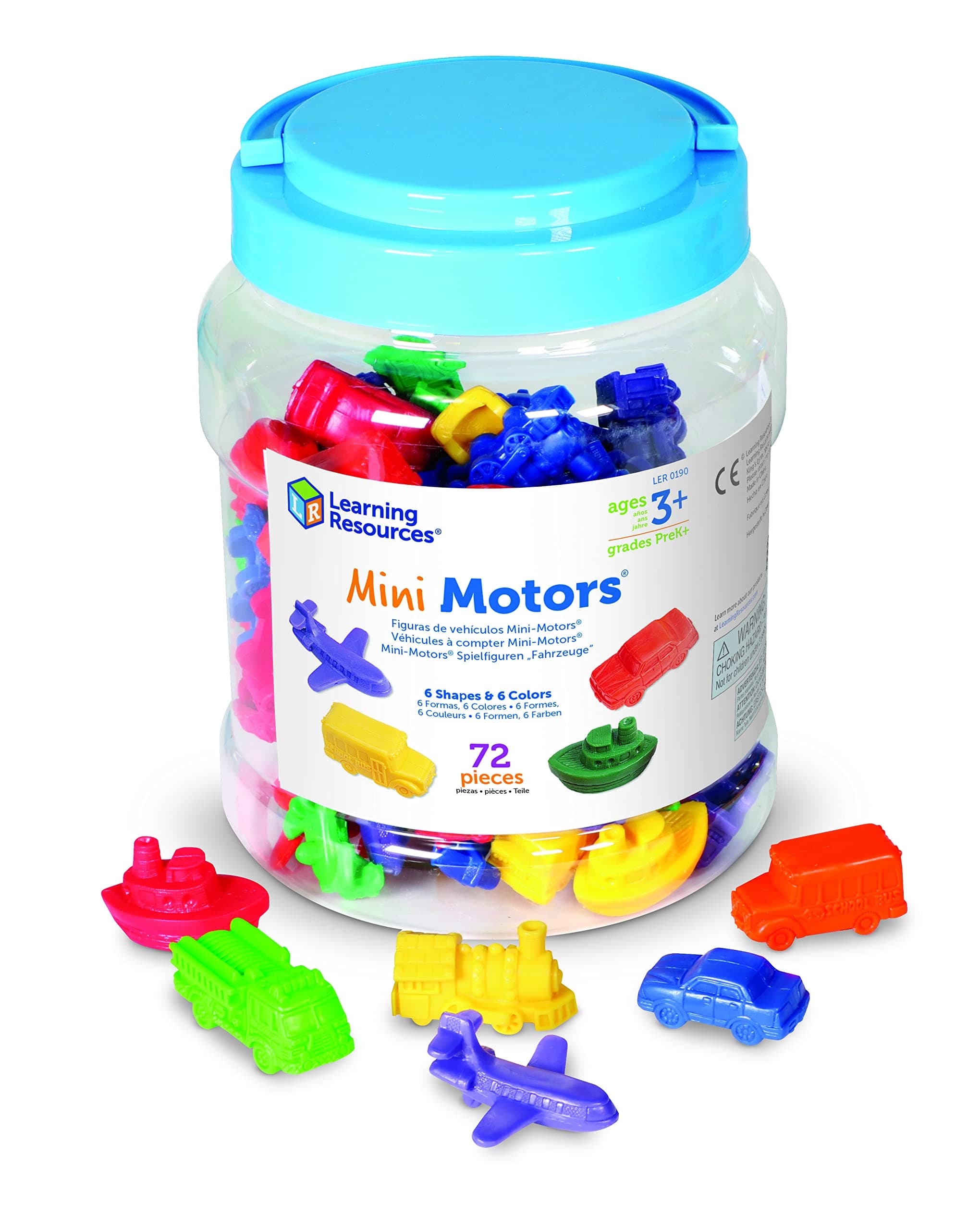 Mini Motors Counting And Sorting Set, Piece Of 72