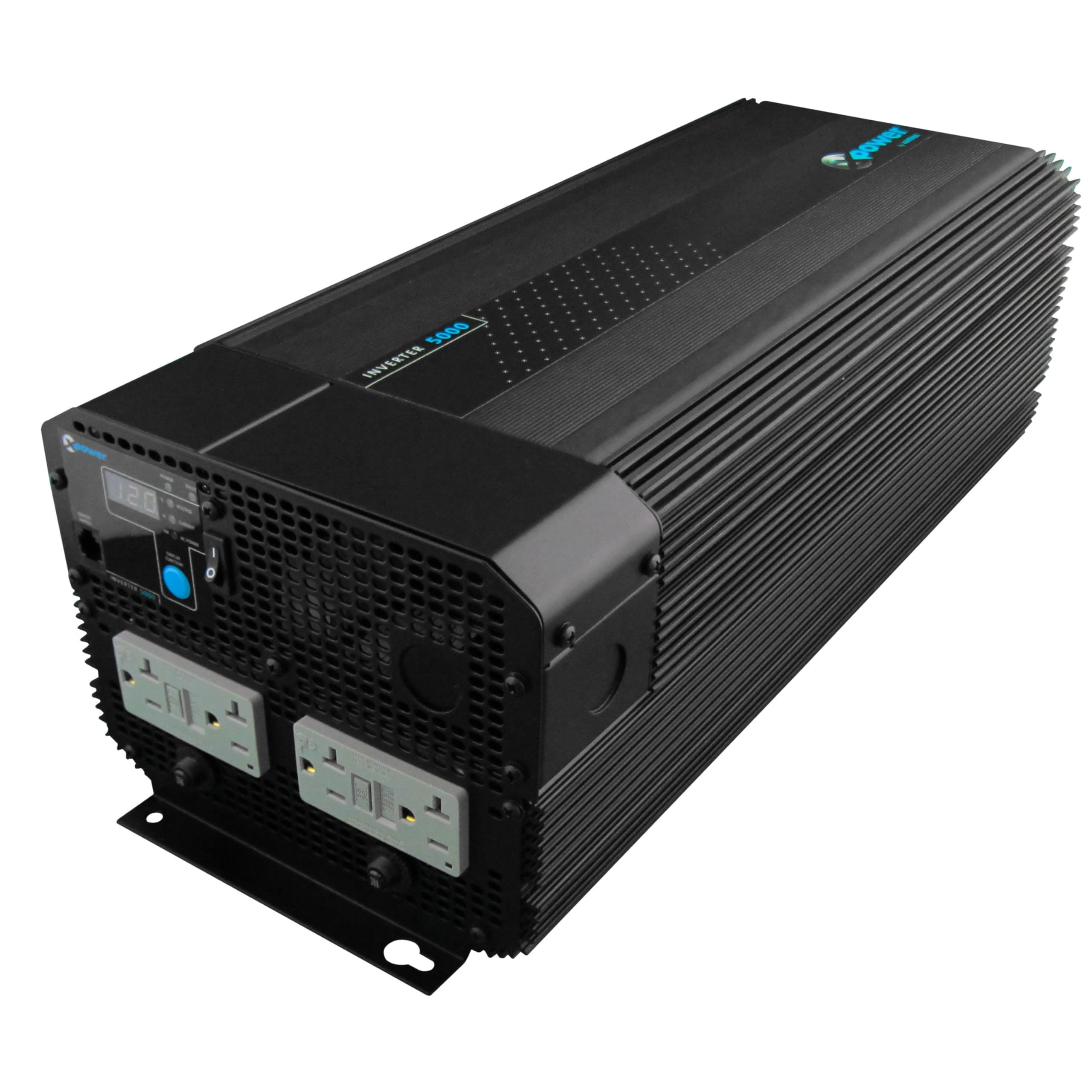 Xantrex813-5000-UL XPower 5000 12V High Power Inverter, 4000W Max Continuous Power, 10000W Peak Surge Capacity Peak, Four GFCI AC Receptacles - 034388-10LPA, Black