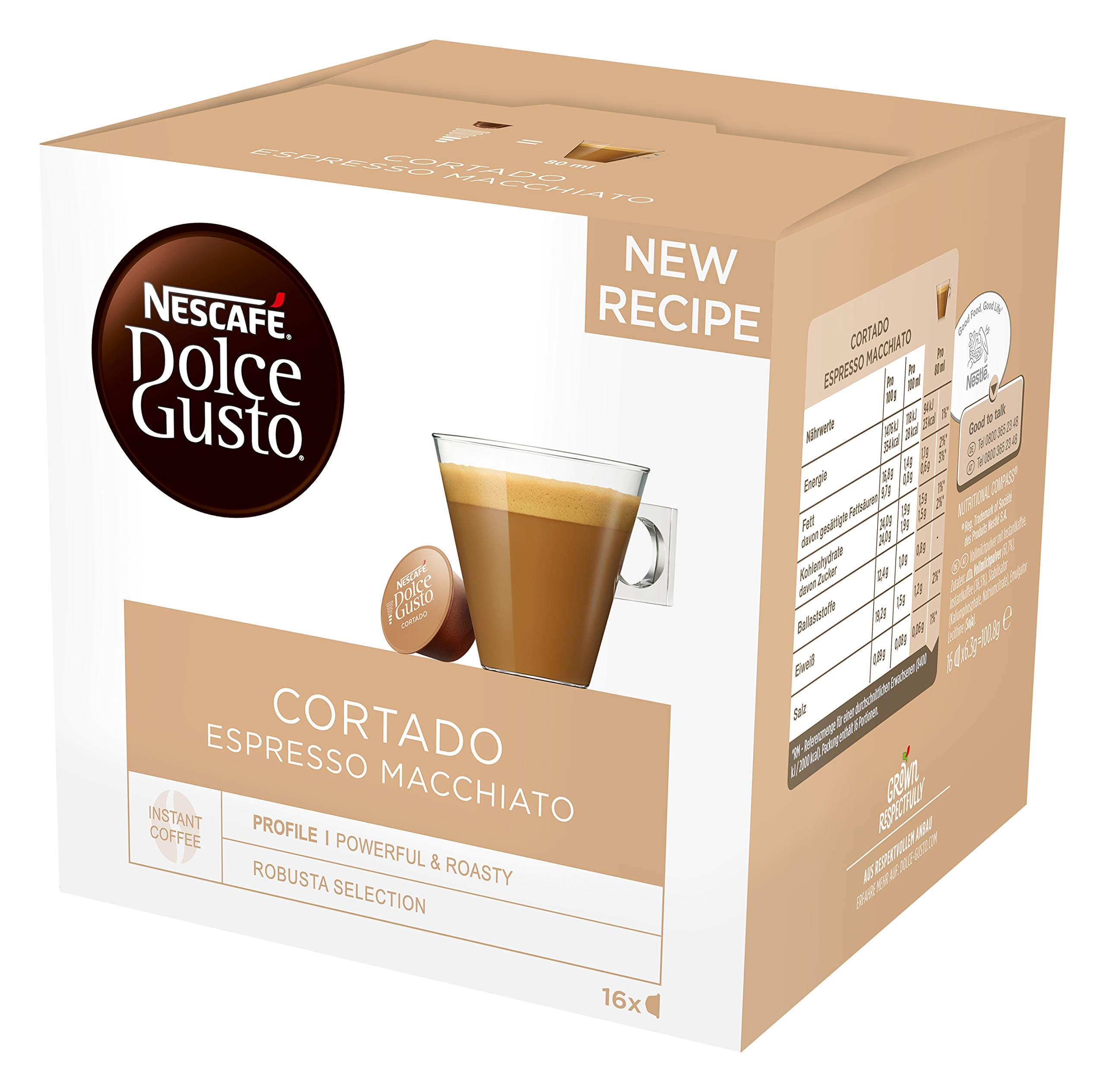 Nescafe SmileMore Dolce Gusto Cortado Coffee Capsules