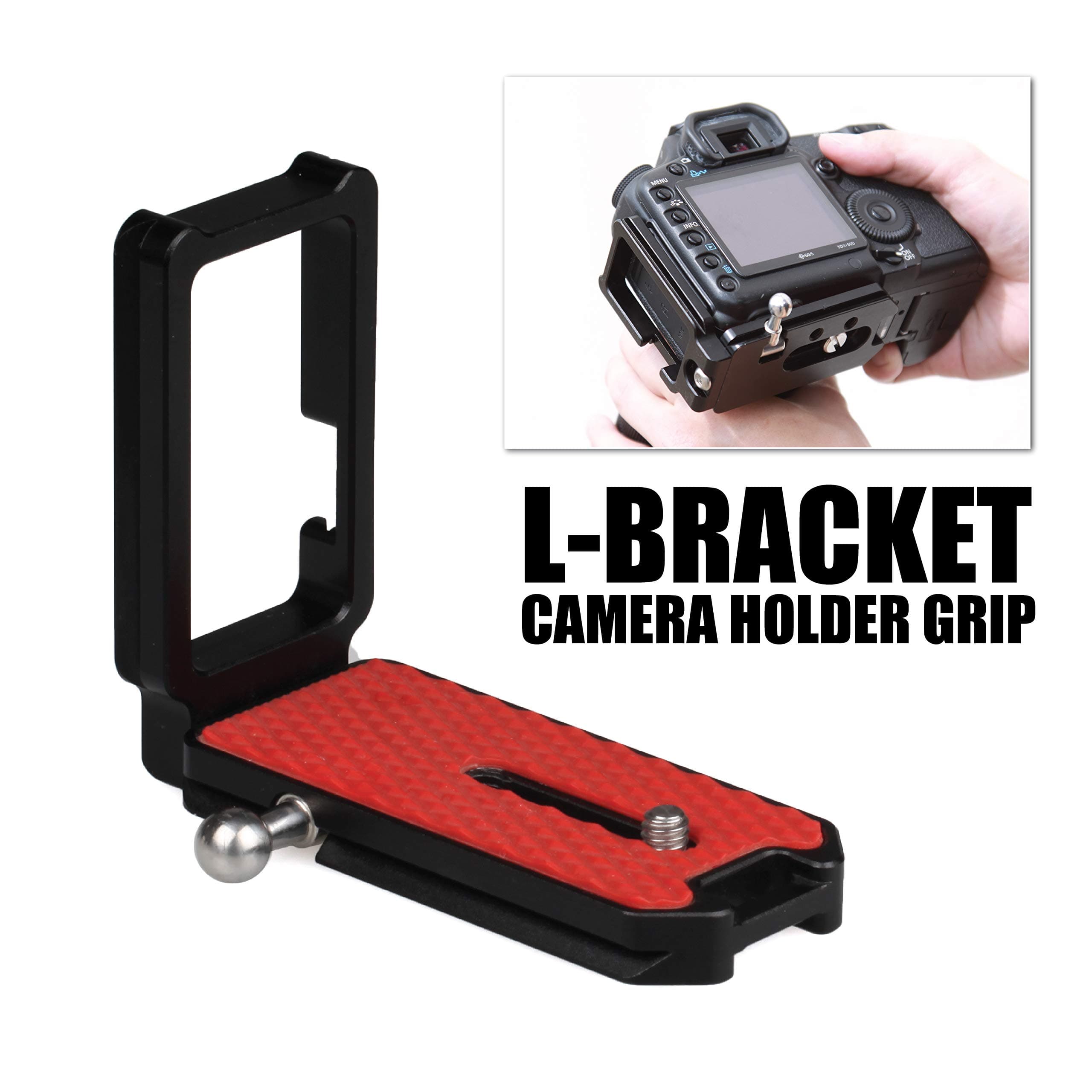 L Bracket for Camera & Tripod Head, Arca Swiss Compatible by CarrySpeed