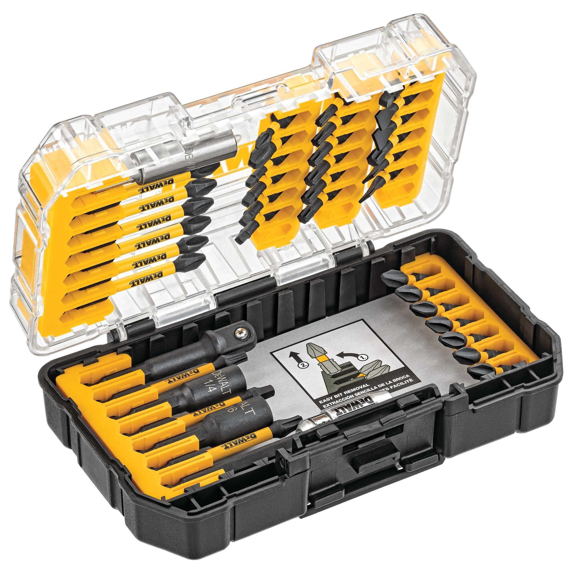 Screwdriver Bit Set, Impact Ready, Flextorq, 40-Piece (Dwa2T40Ir)