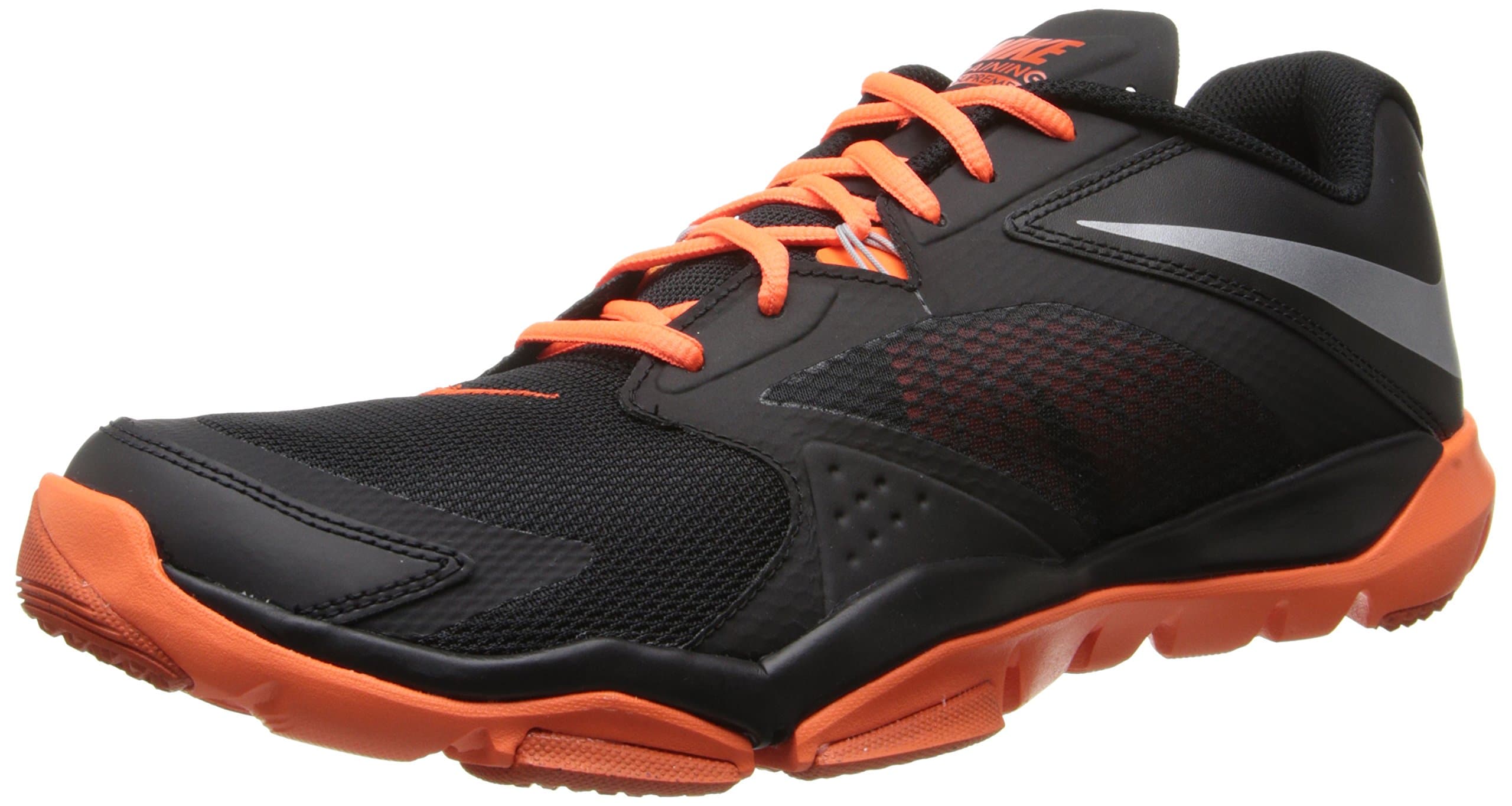 Nike Men's Flex Supreme Tr 3 Black/Metallic Silver/Hypr Crmsn/Tm O Training Shoe 9.5 Men US