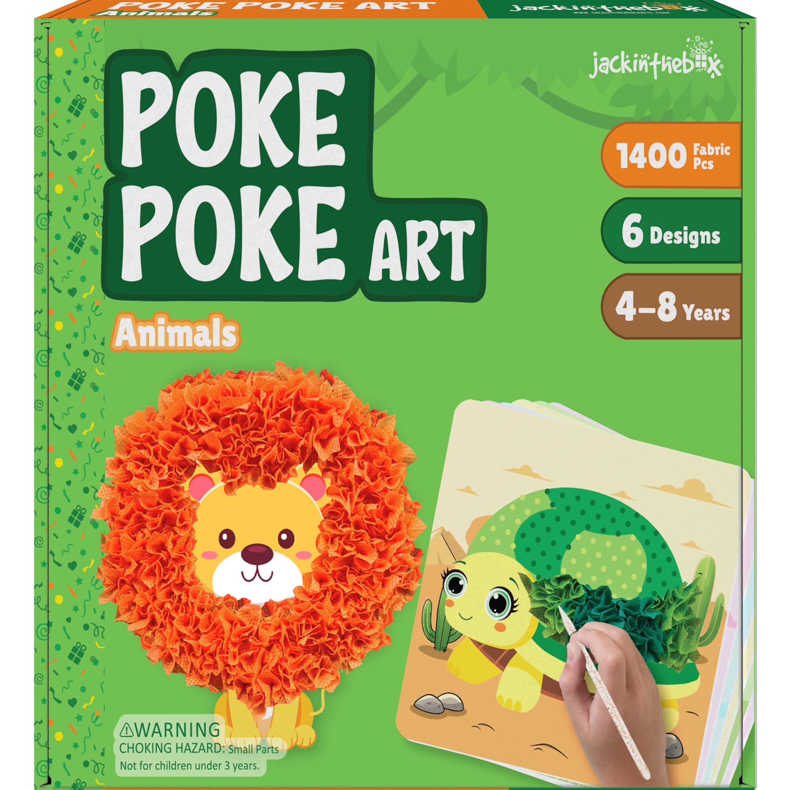 jackinthebox Poke Poke Art for Kids - Unicorns, Mermaids, Princess, Cupcakes, Mess-Free Sewing Art for Children, Toys for Girls and Boys Ages 4 5 6 7 8, Great Gift for Children, DIY Creative Activity