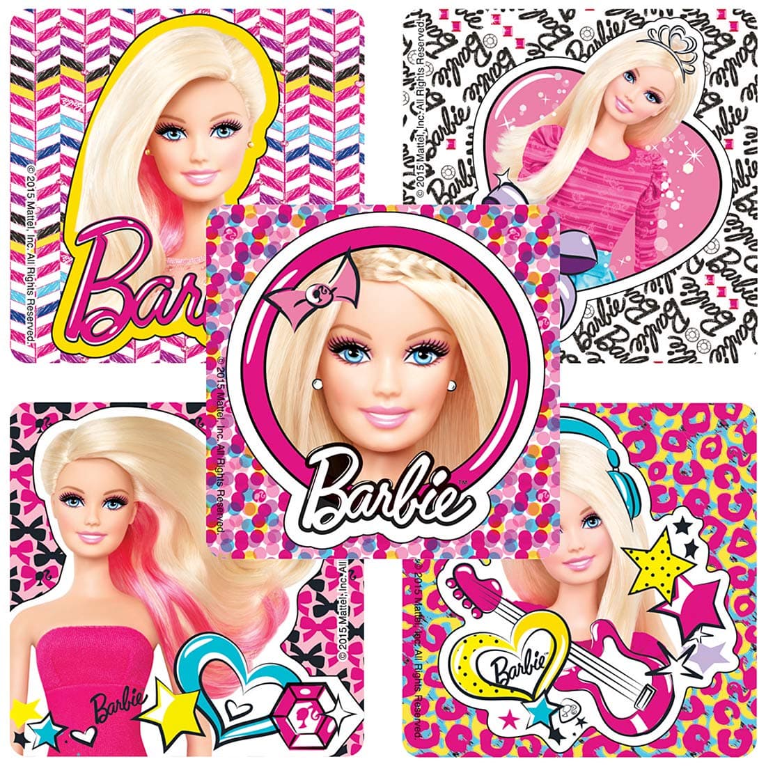 SmileMakersBarbie Pics Stickers Hypoallergenic, Latex Free