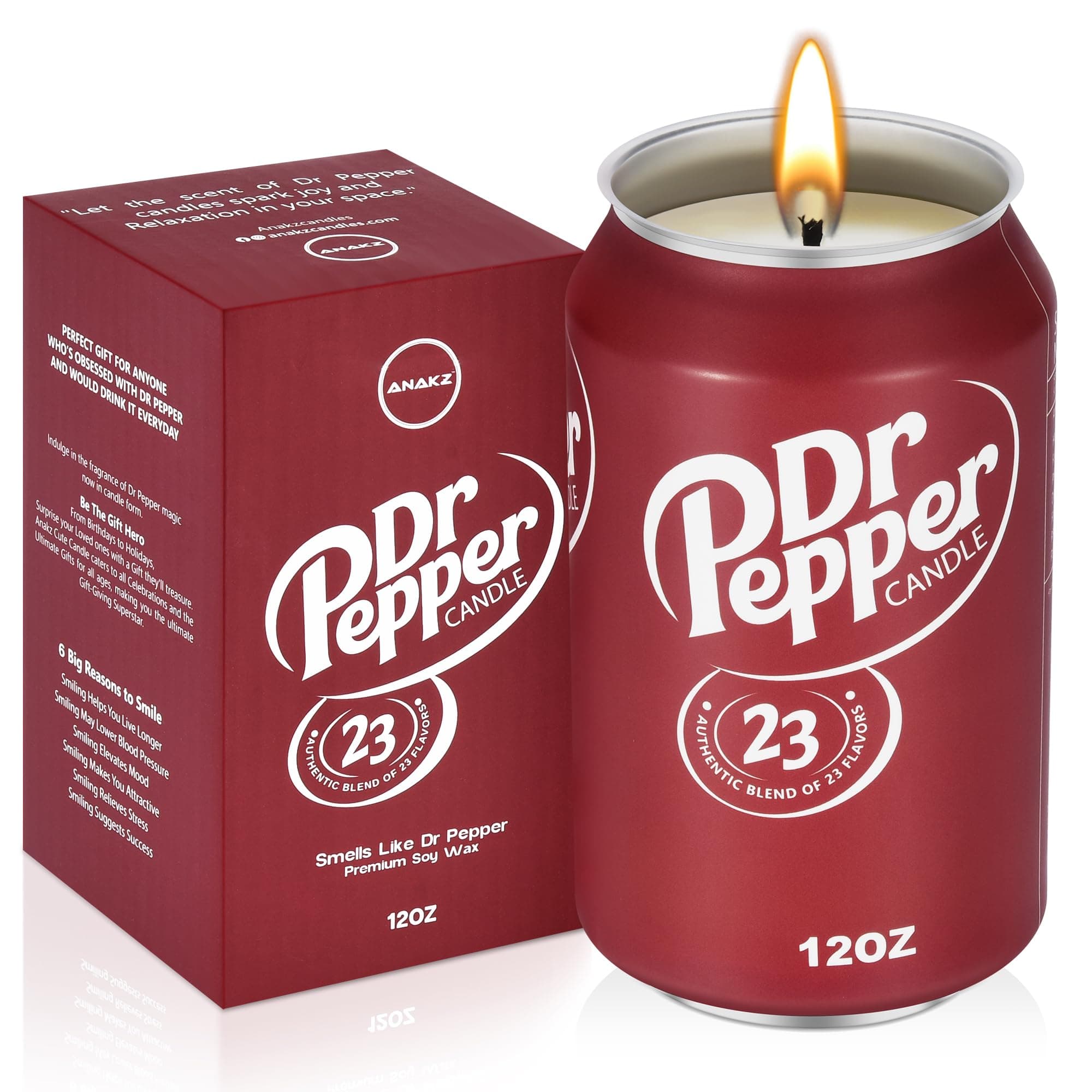 Doctor Pepper Vanilla Scented Candle - Aesthetic 3 Wick Cereal Bowl Candle With Spoon - Perfect Cool Gifts
