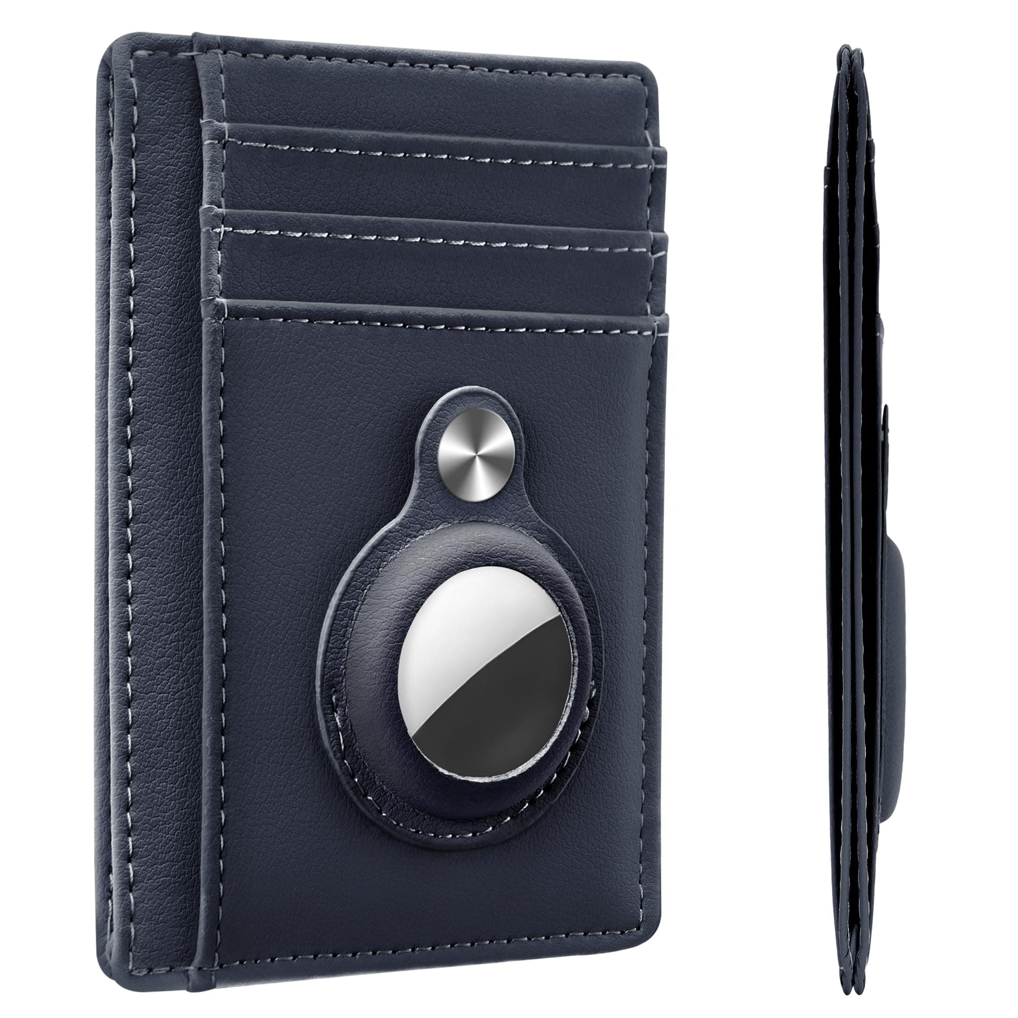 HawanikSlim Minimalist Front Pocket Wallet with Built-in Case Holder for AirTag