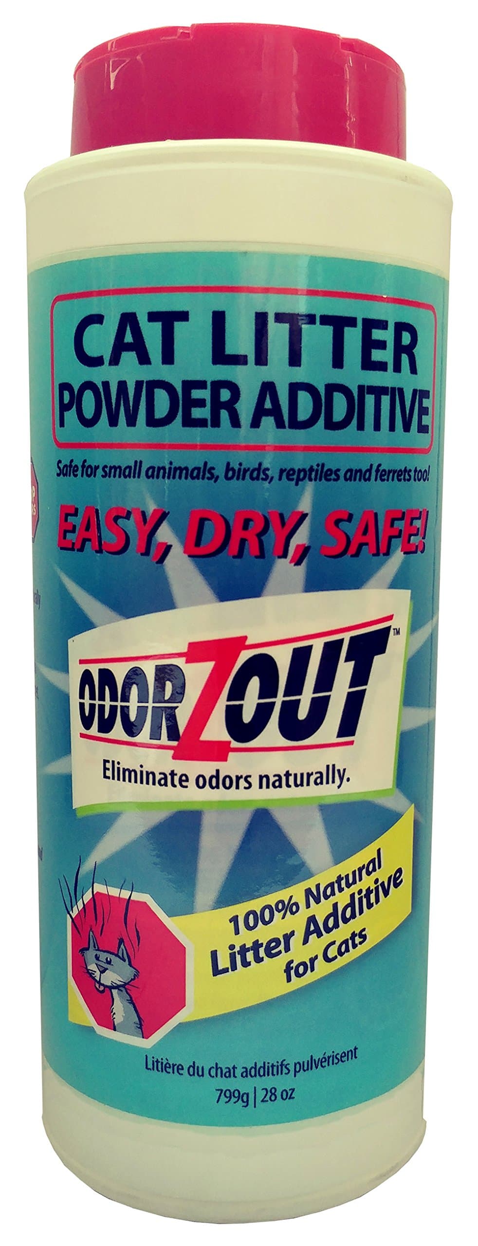 Cat Litter Additive Powder Litter Box Odor Remover 28-ounces