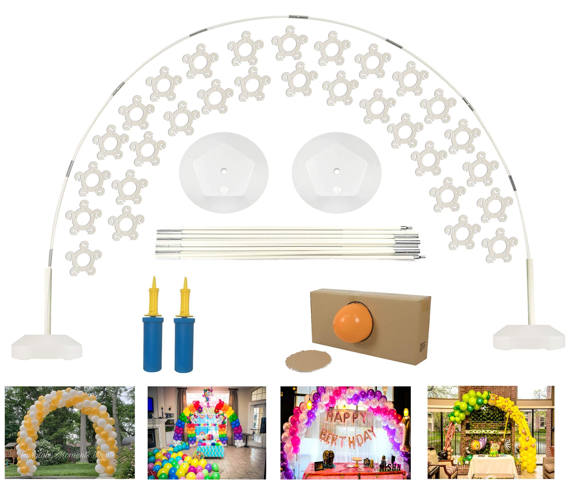 DeElf Quick & Easy Balloon Arch Kit for Birthday, Event Planning, Wedding Event Party Decoration