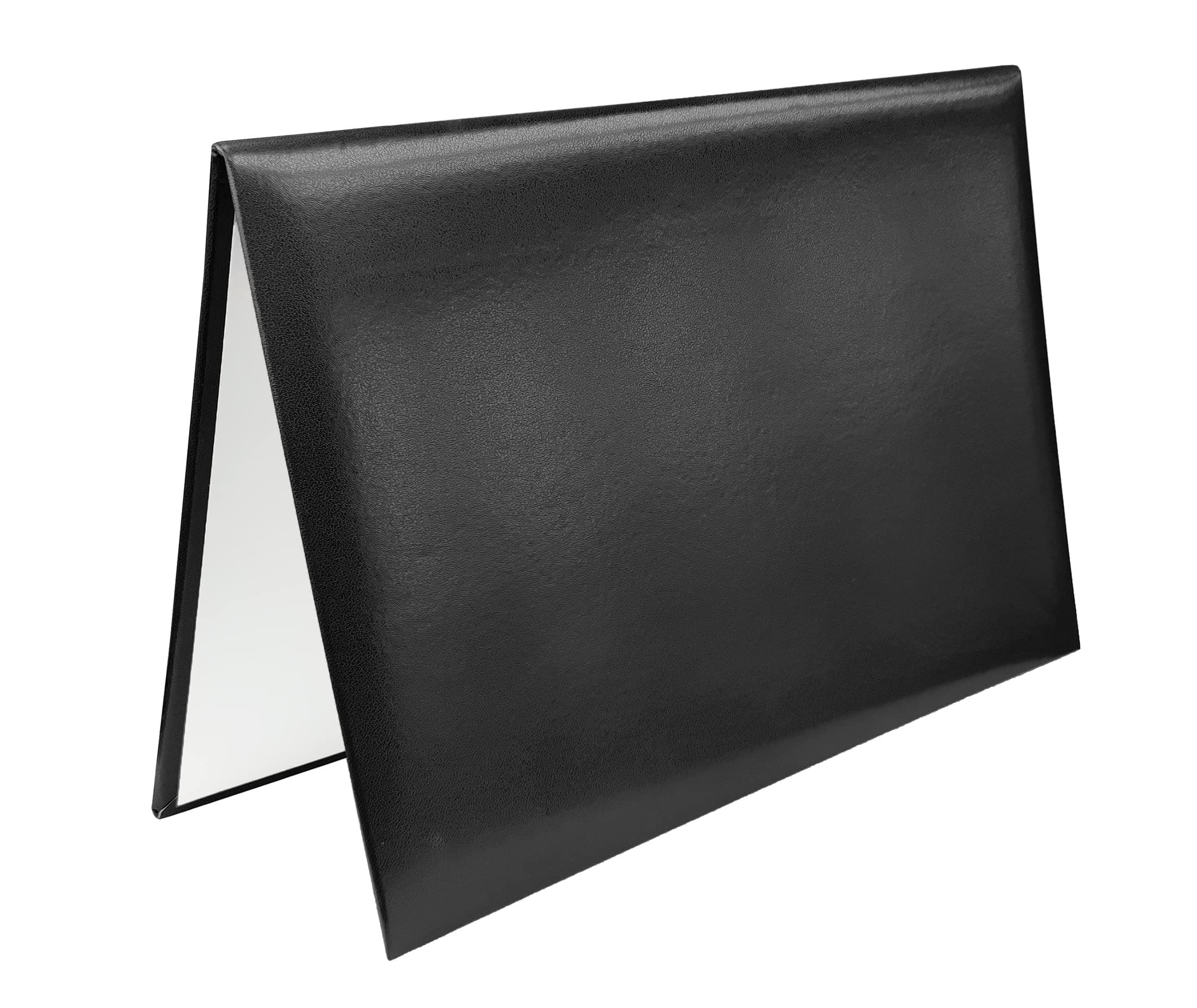 Happy Secret Diploma Cover 8.5"x 11" Diploma Holder Graduation Certificate Holders Smooth Leather (Black)