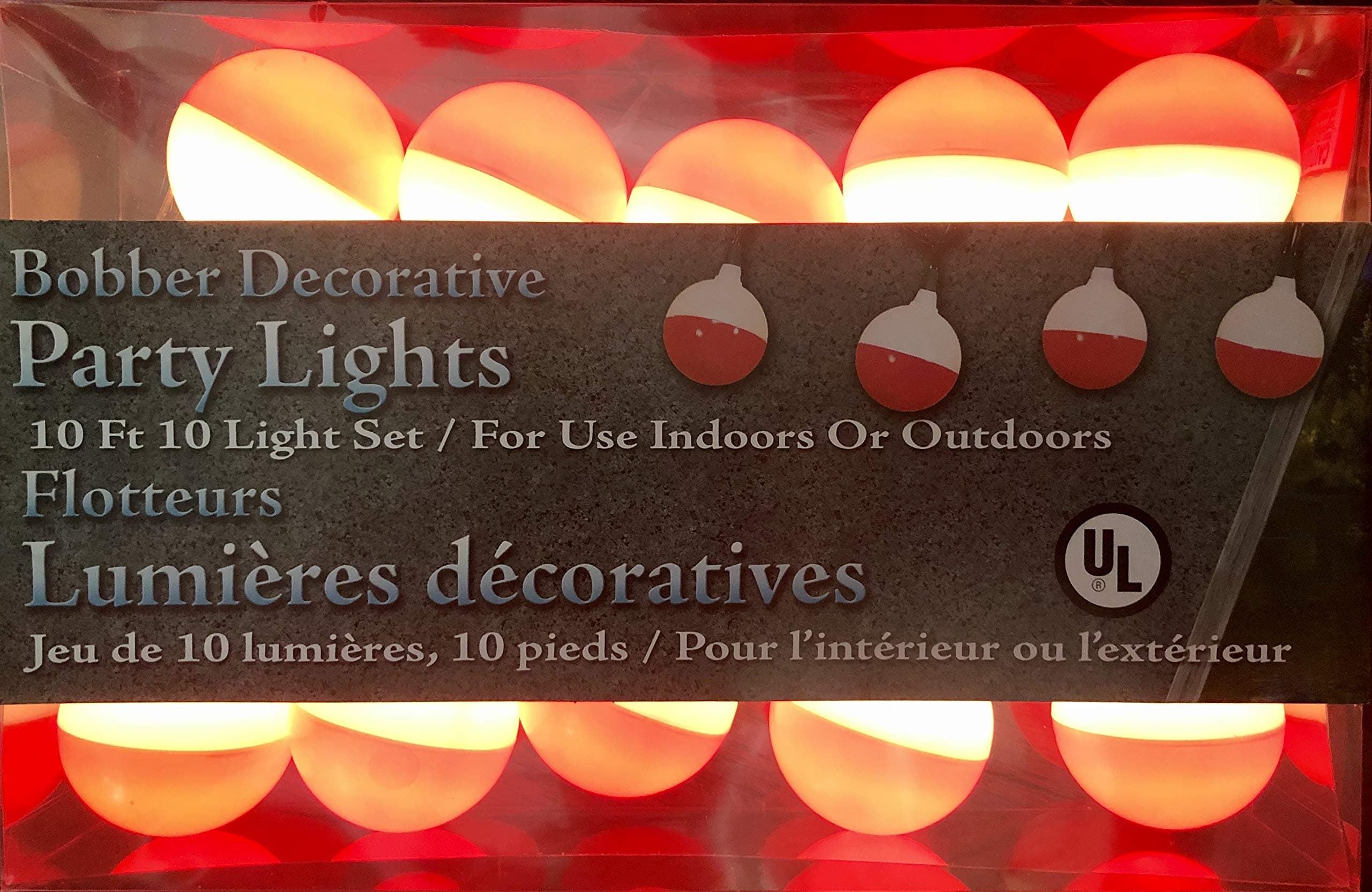 Christmas Tree Lights Fishing Bobbers Decoration Lights Fish Bobber Holiday Ornament Lights (10 Foot)