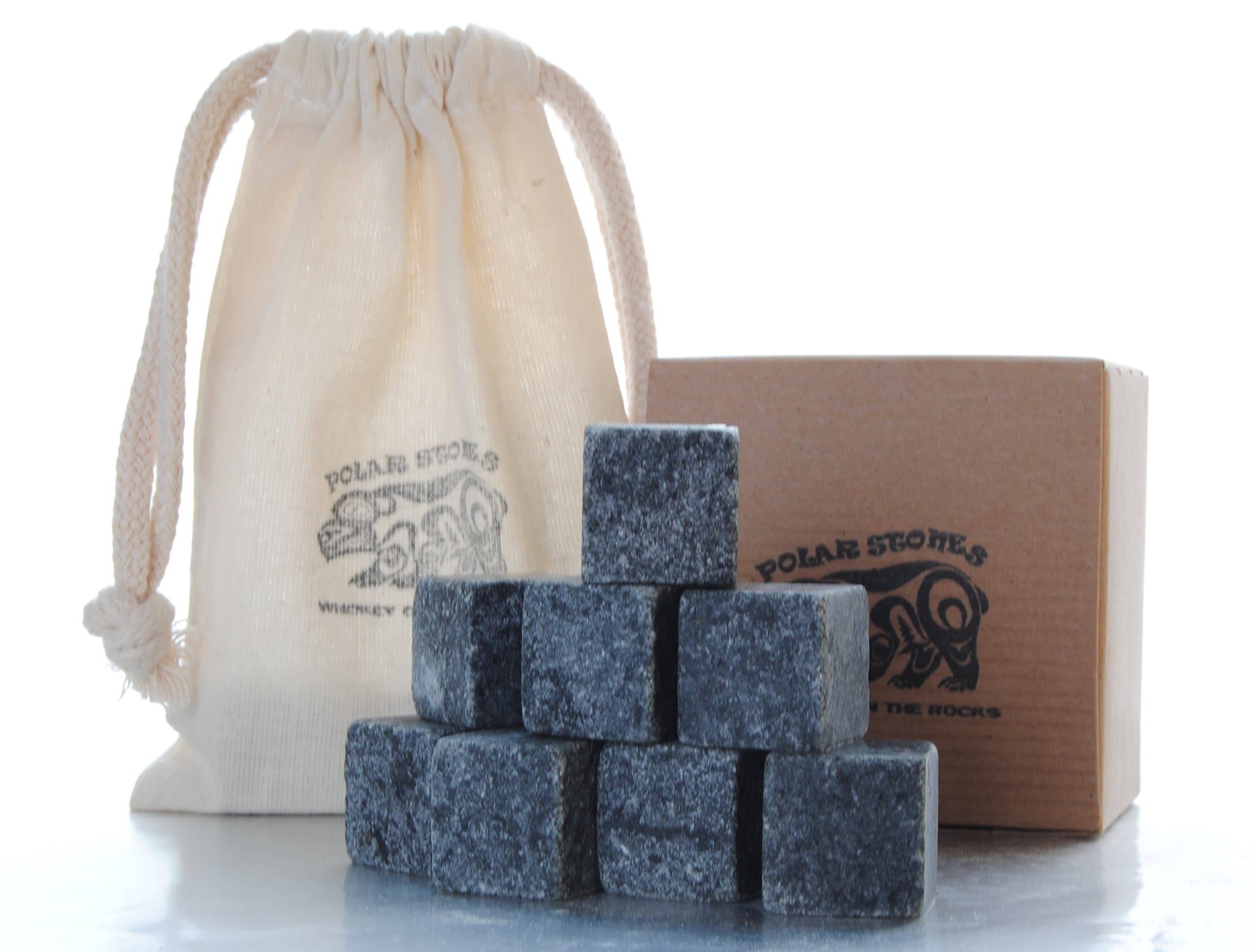 Handcrafted Soapstone Whiskey Stones - Set of 9