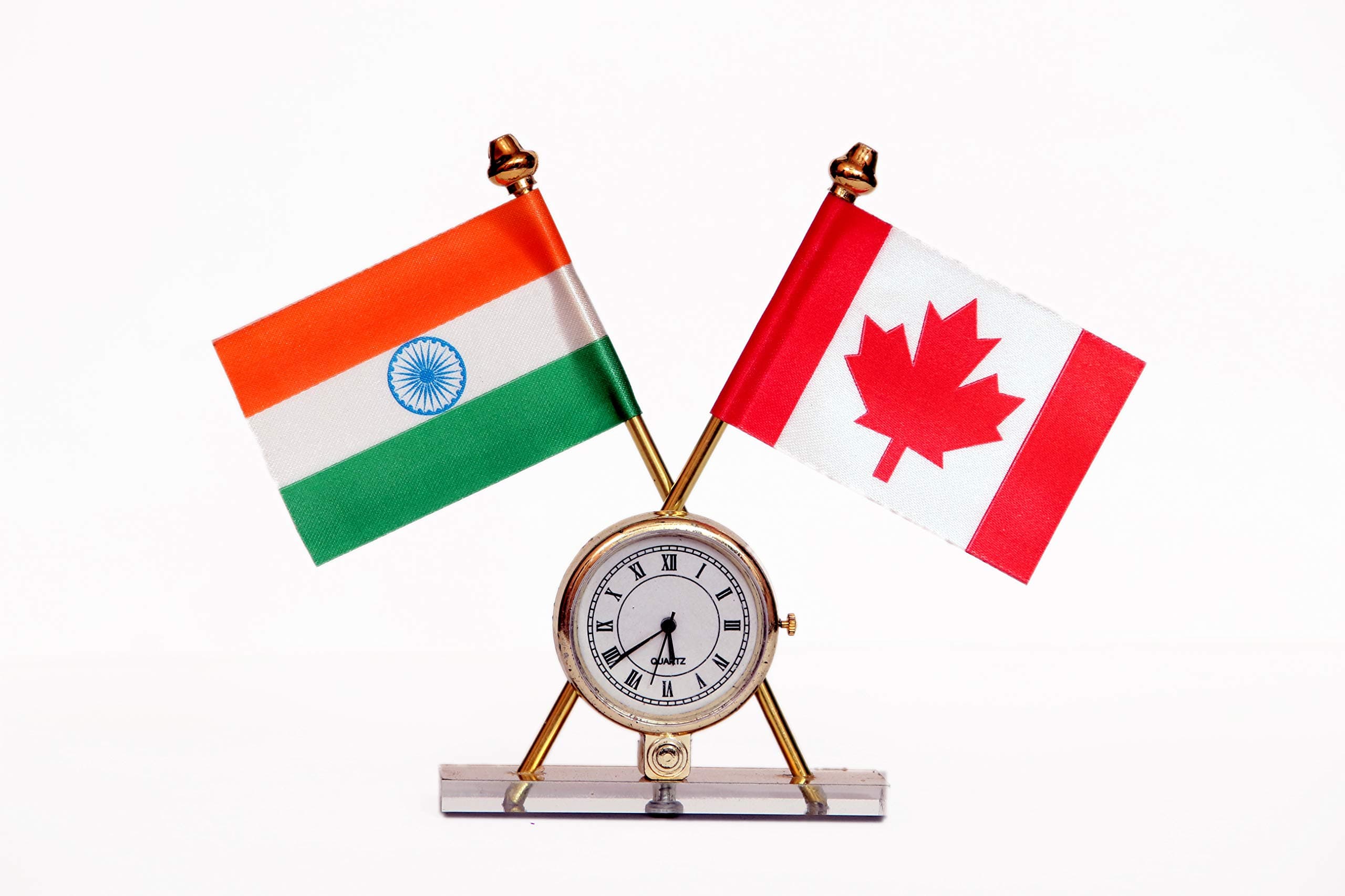 Indian Flag Hindustan Tiranga for Car Dashboard Table Home Decoration Decor Cross Design