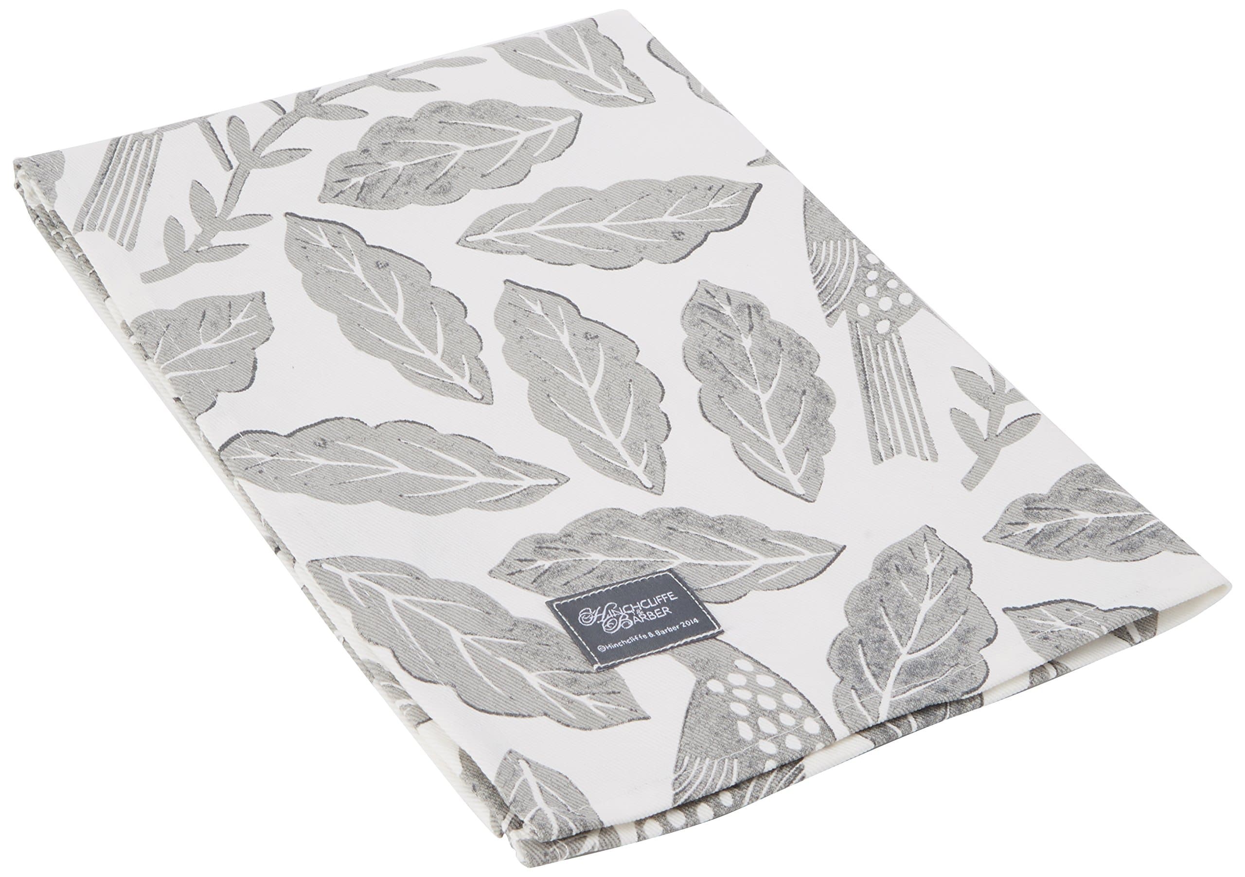 Hinchcliffe and Barber Tea Towel-Songbird Grey, cotton-blend, 2 x 36 x 20 cm