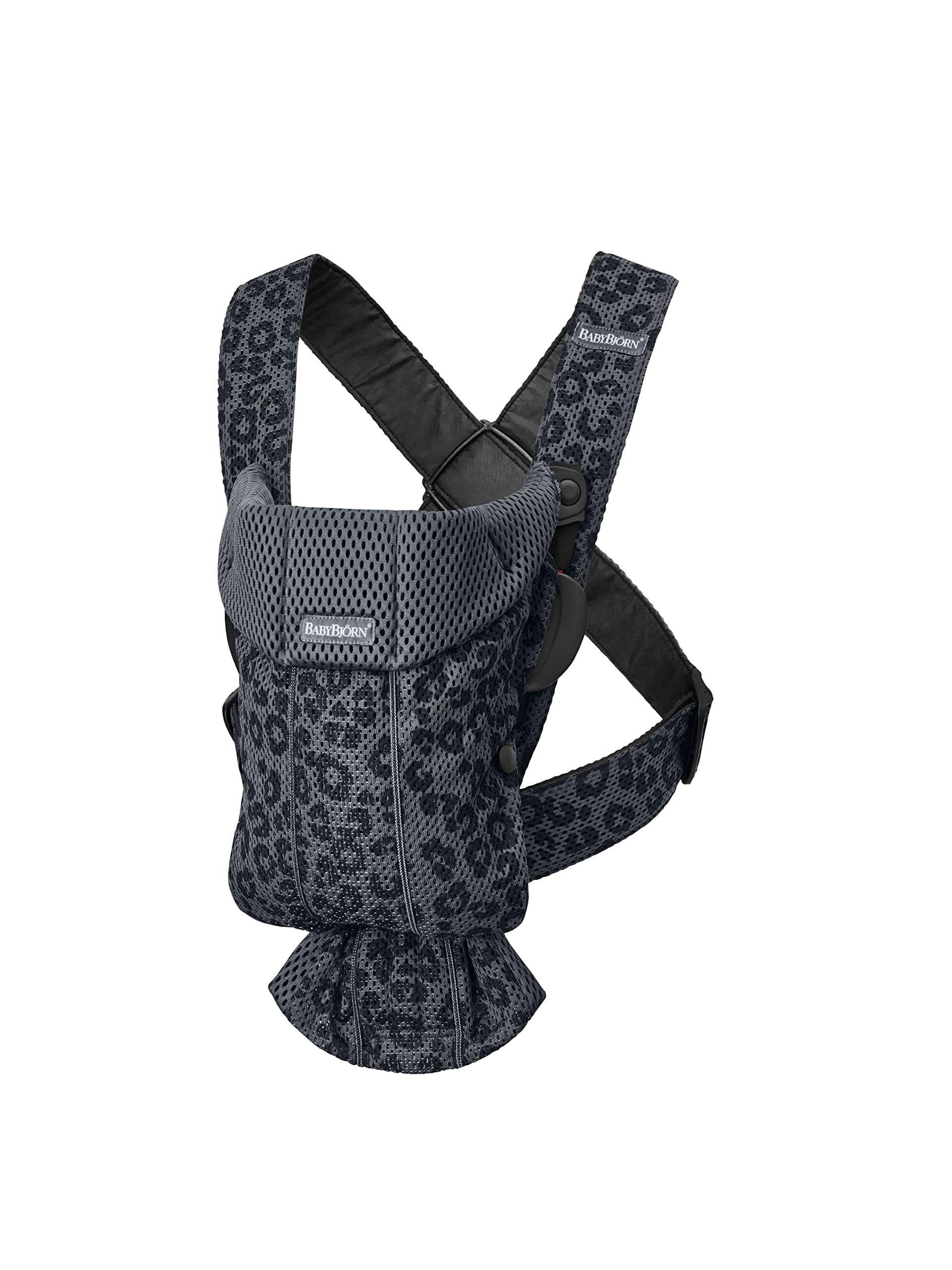 Baby Carrier Mini, Piece Of 1, Anthracite/Leopard, One Size