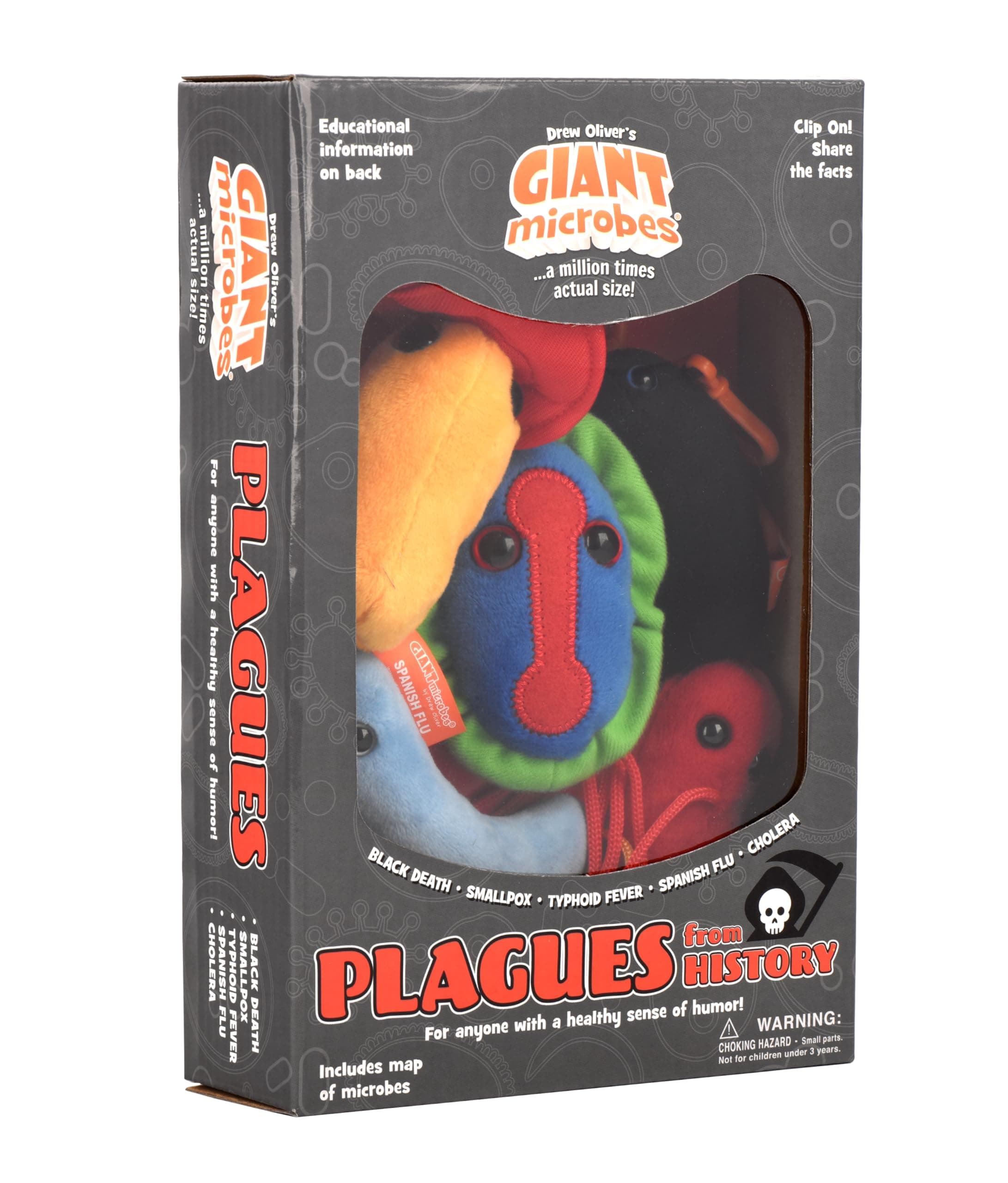 GIANT MICROBES Plagues from History Themed Box, History Teacher Gifts, Gifts for Science Lovers, Public Health, Gift for History Buff, Black Plague